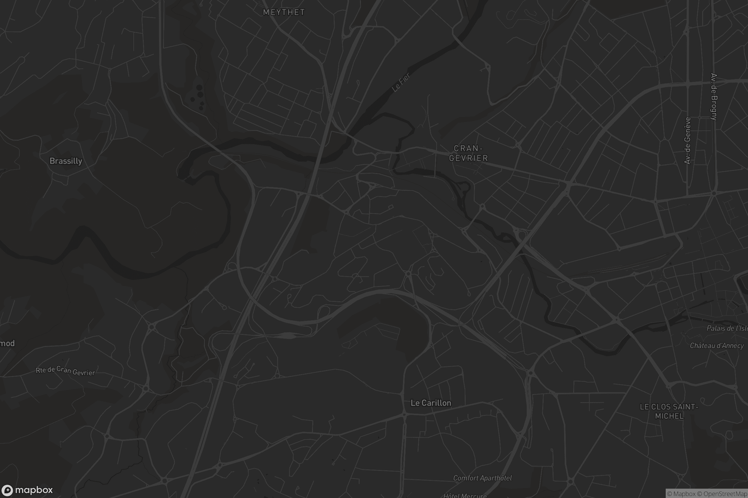 Carte de Cran-Gevrier