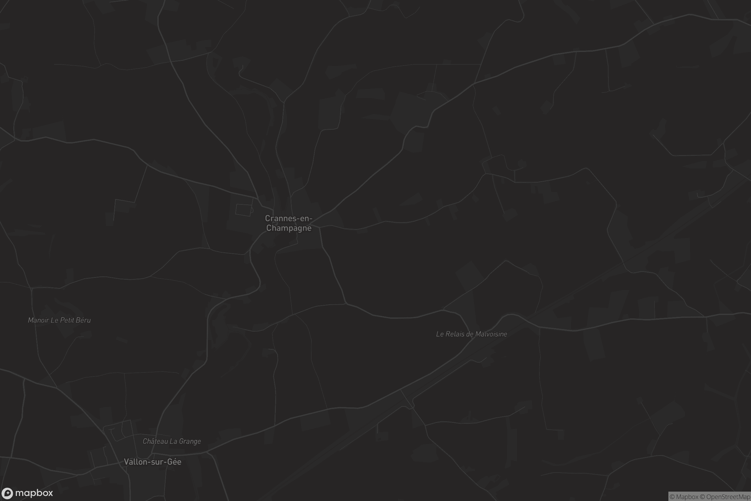 Carte de Crannes-en-Champagne