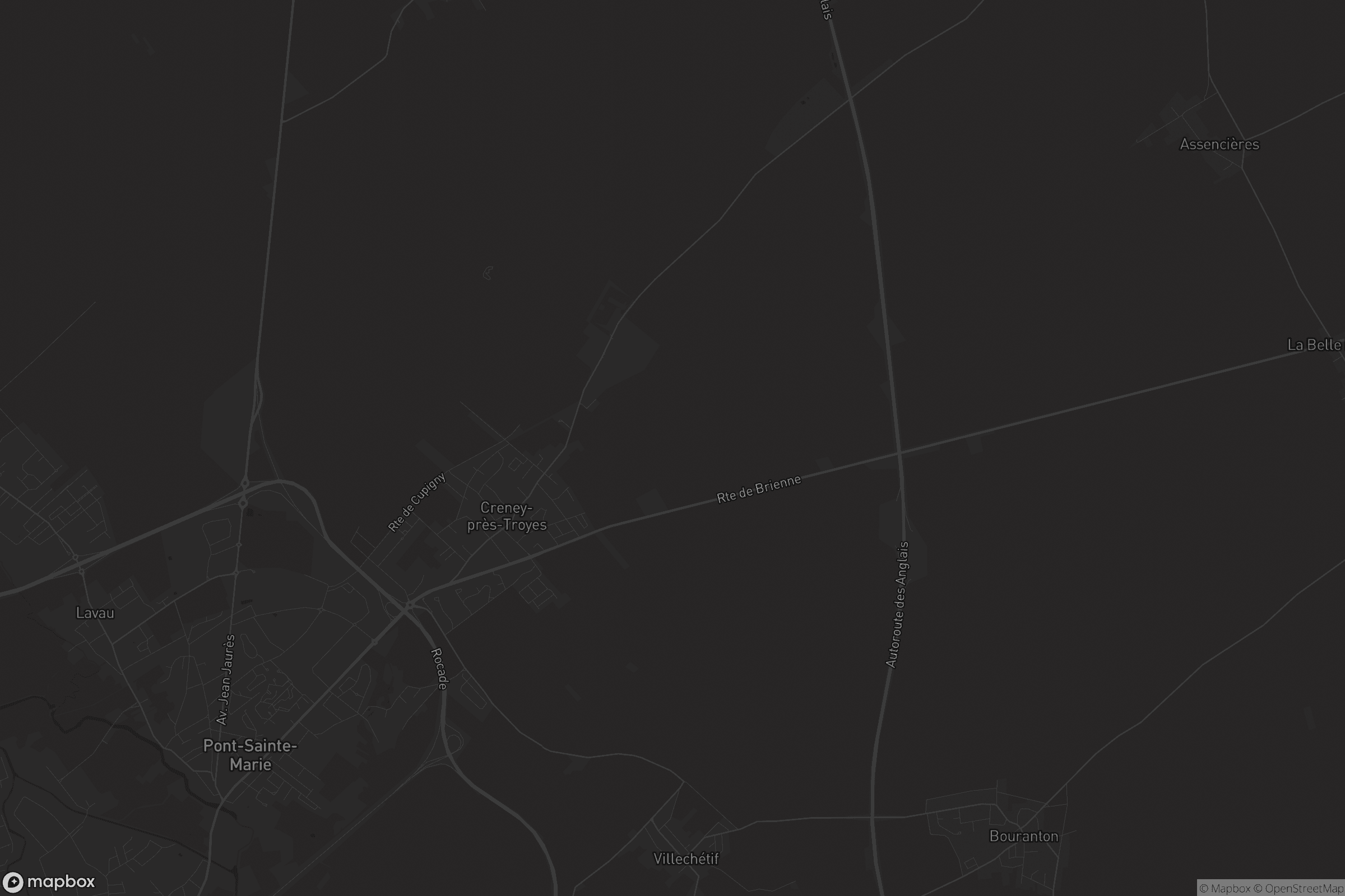 Carte de Creney-près-Troyes