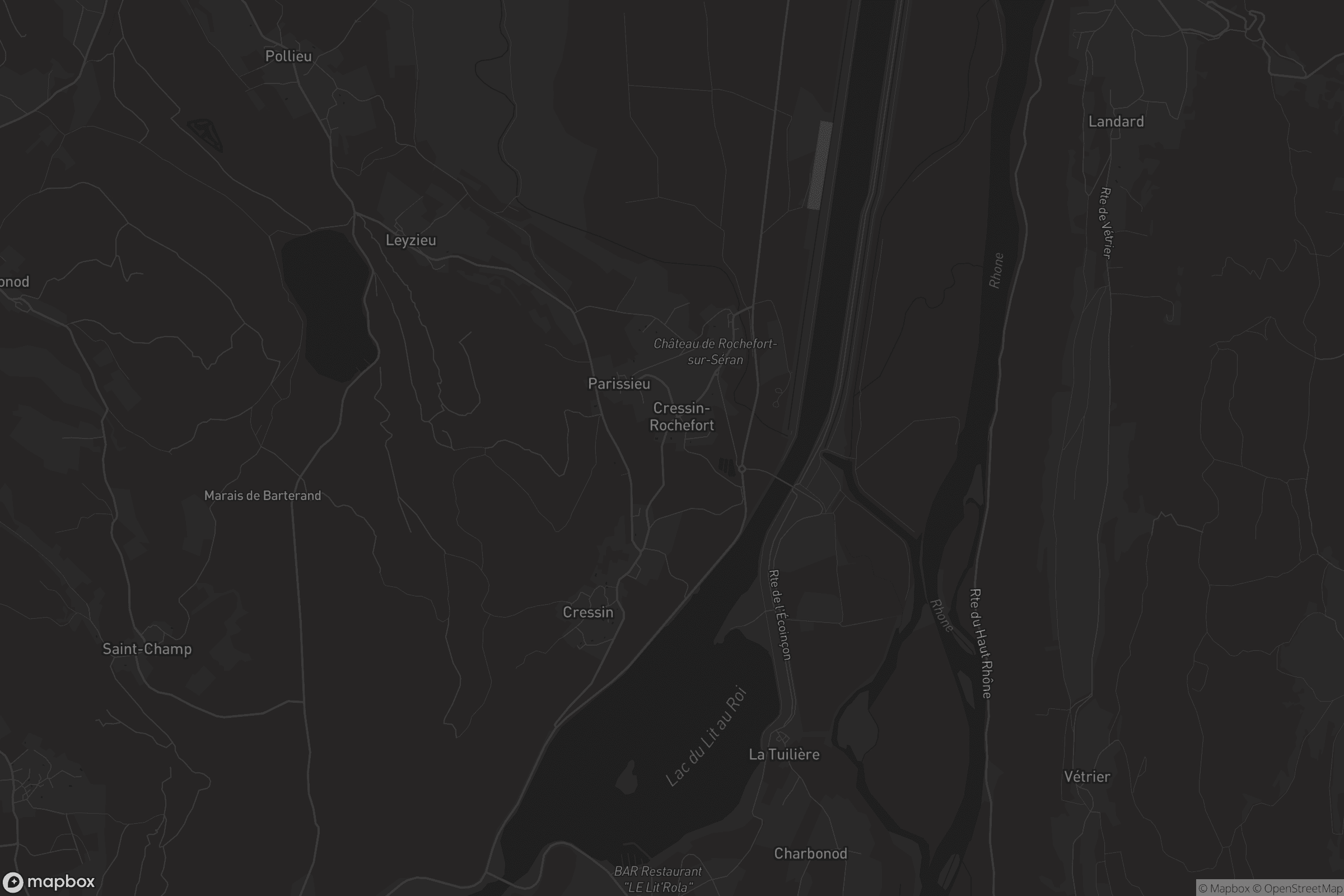 Carte de Cressin-Rochefort