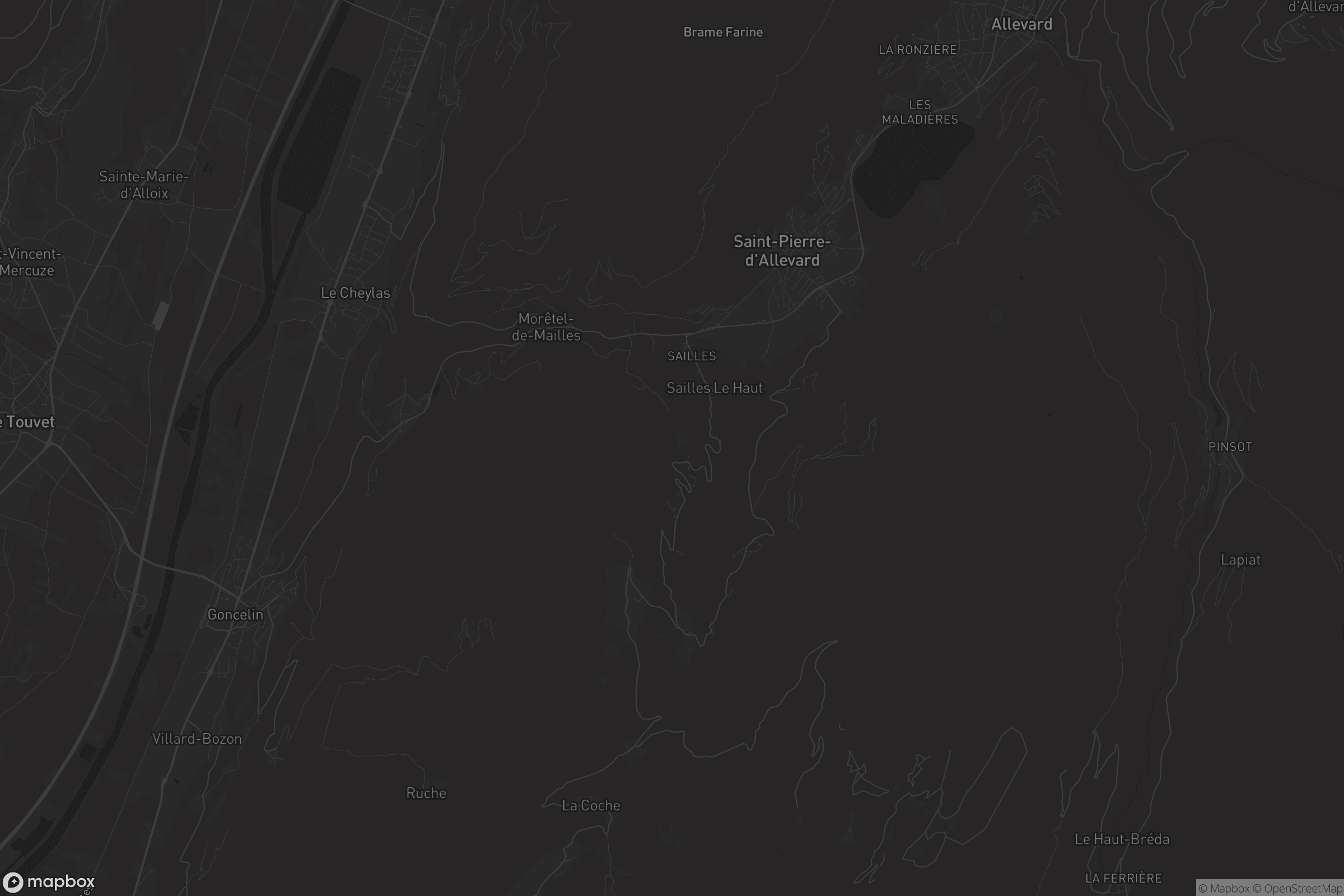 Carte de Crêts-en-Belledonne