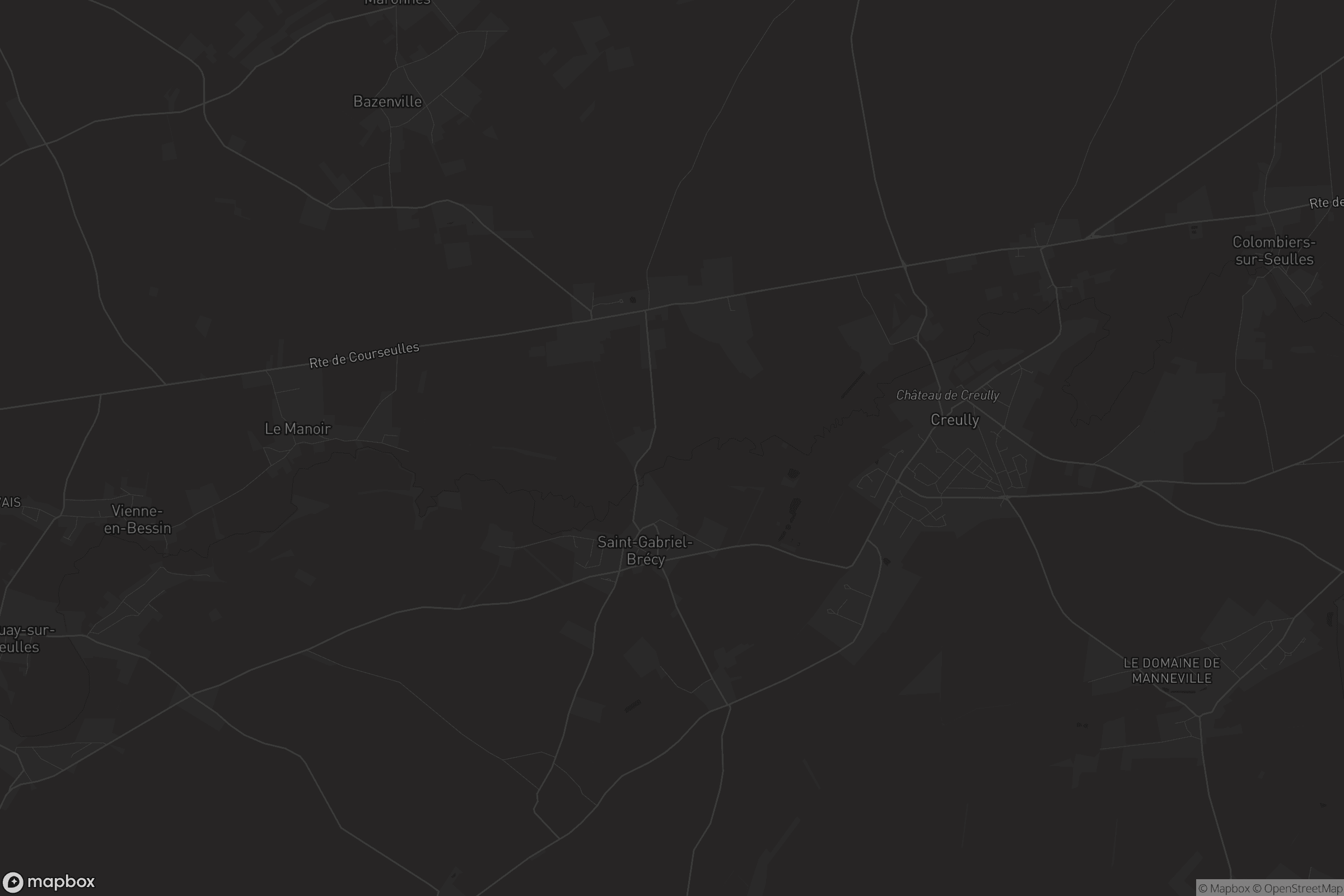 Carte de Creully sur Seulles