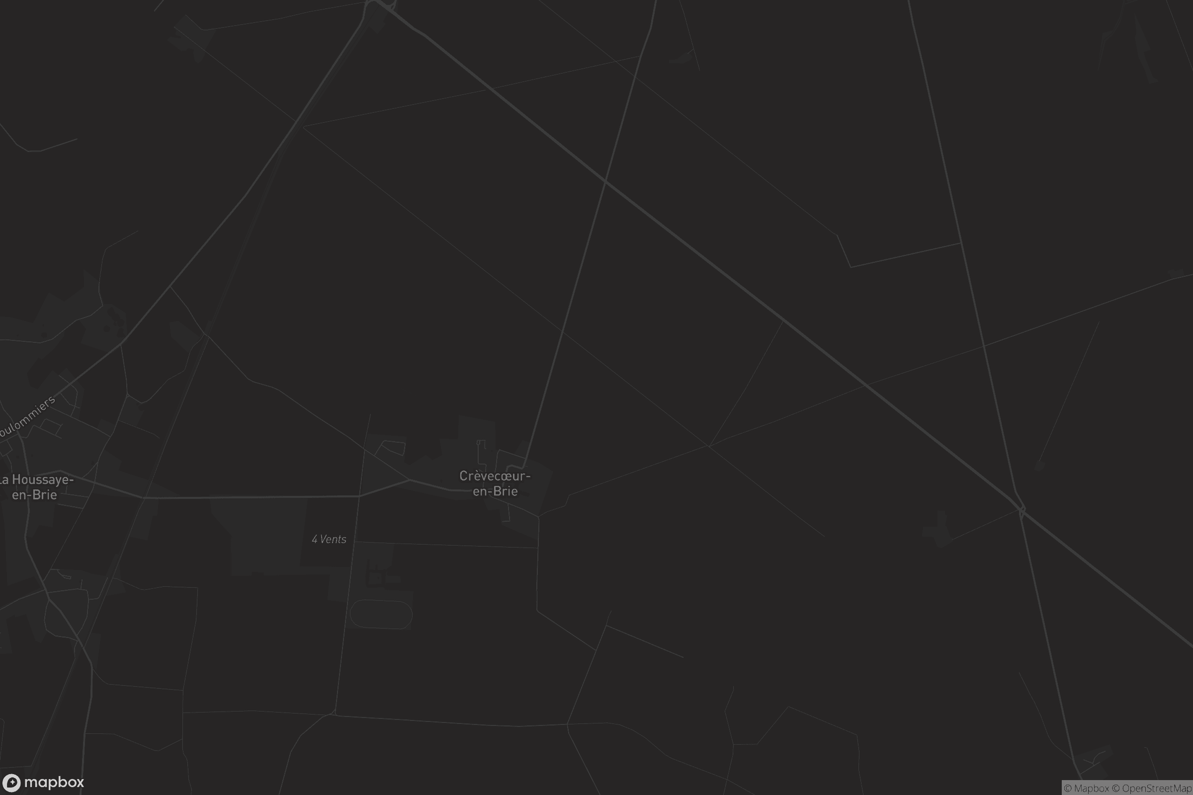 Carte de Crèvecœur-en-Brie