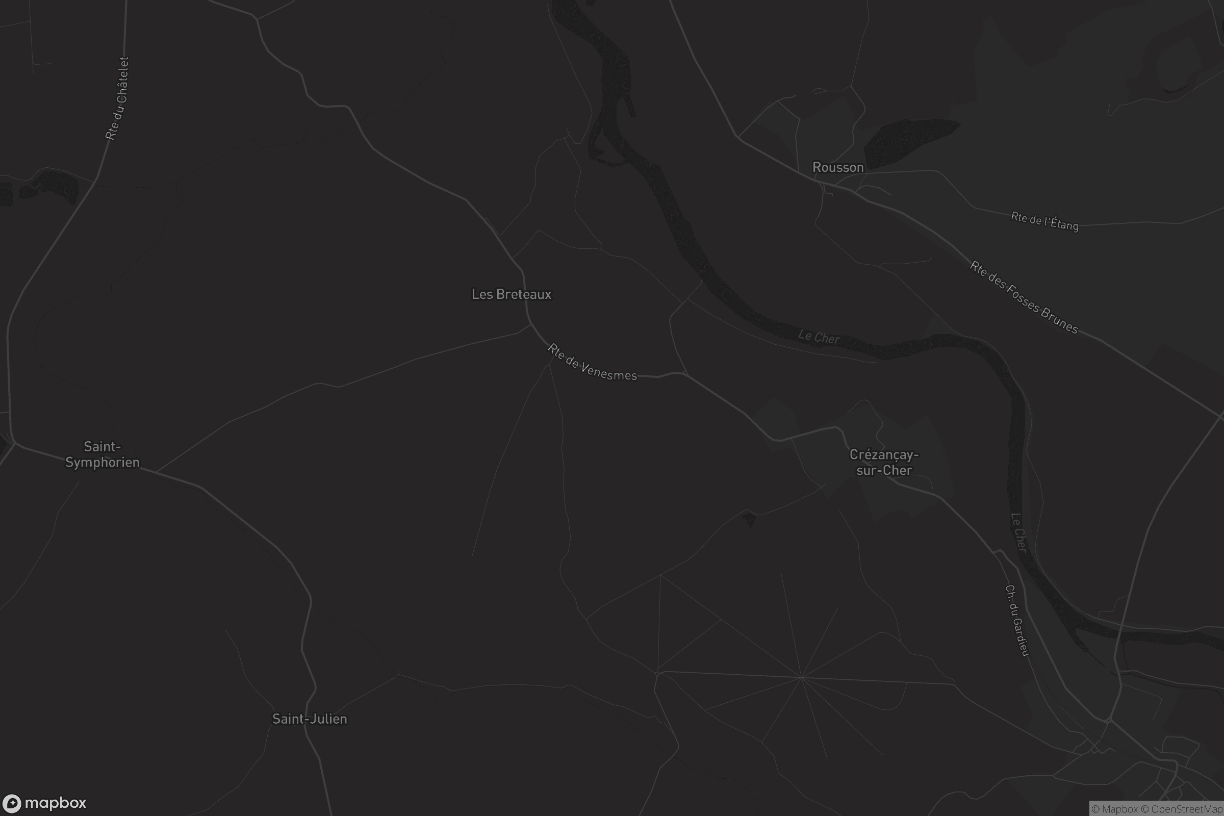 Carte de Crézançay-sur-Cher