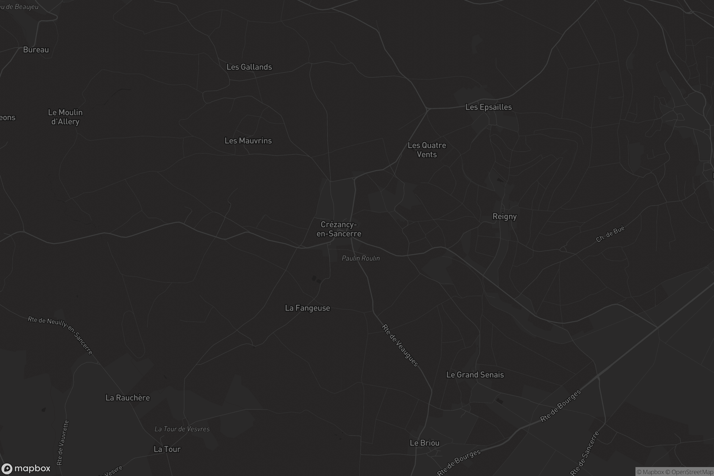 Carte de Crézancy-en-Sancerre