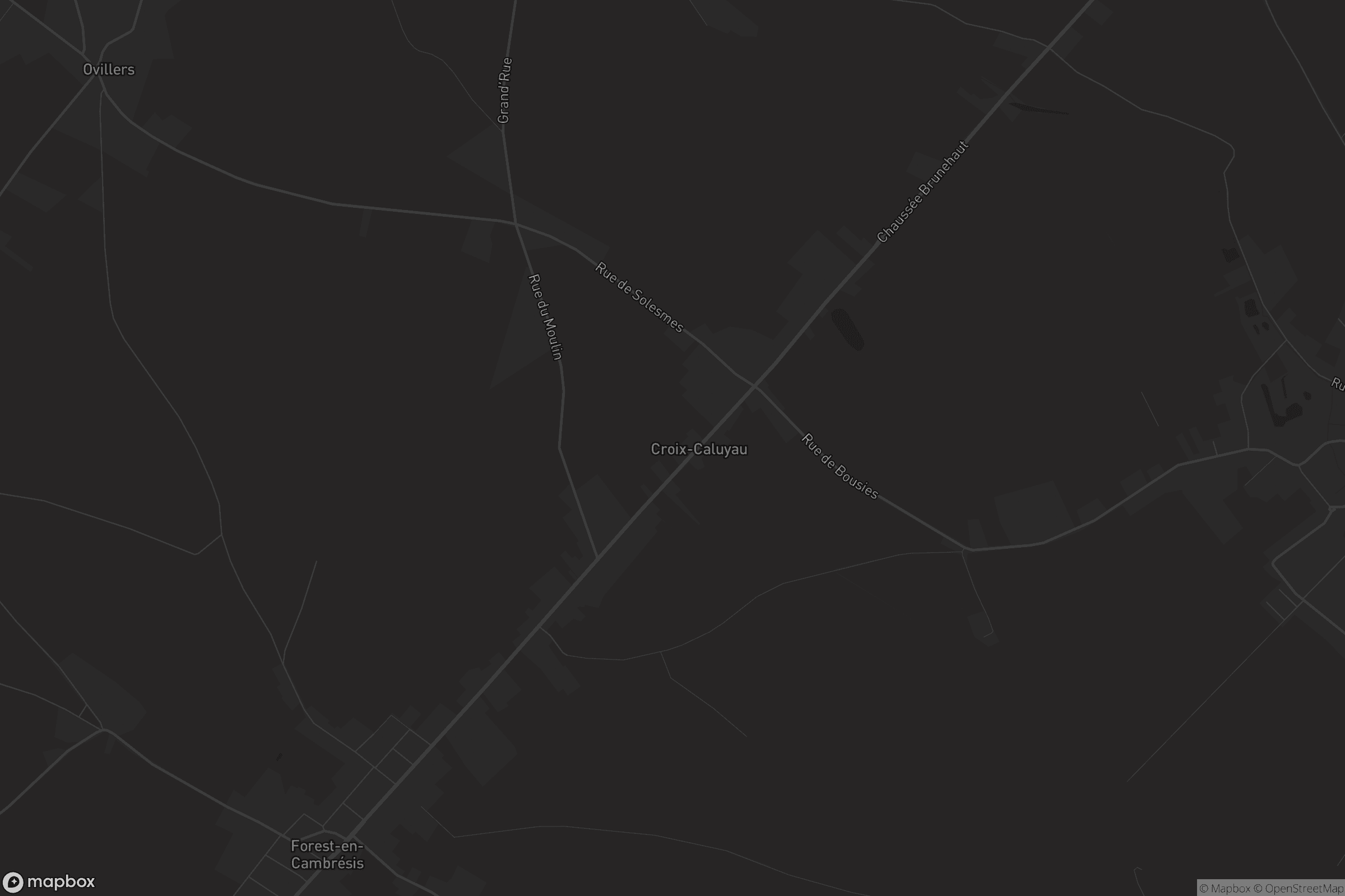 Carte de Croix-Caluyau