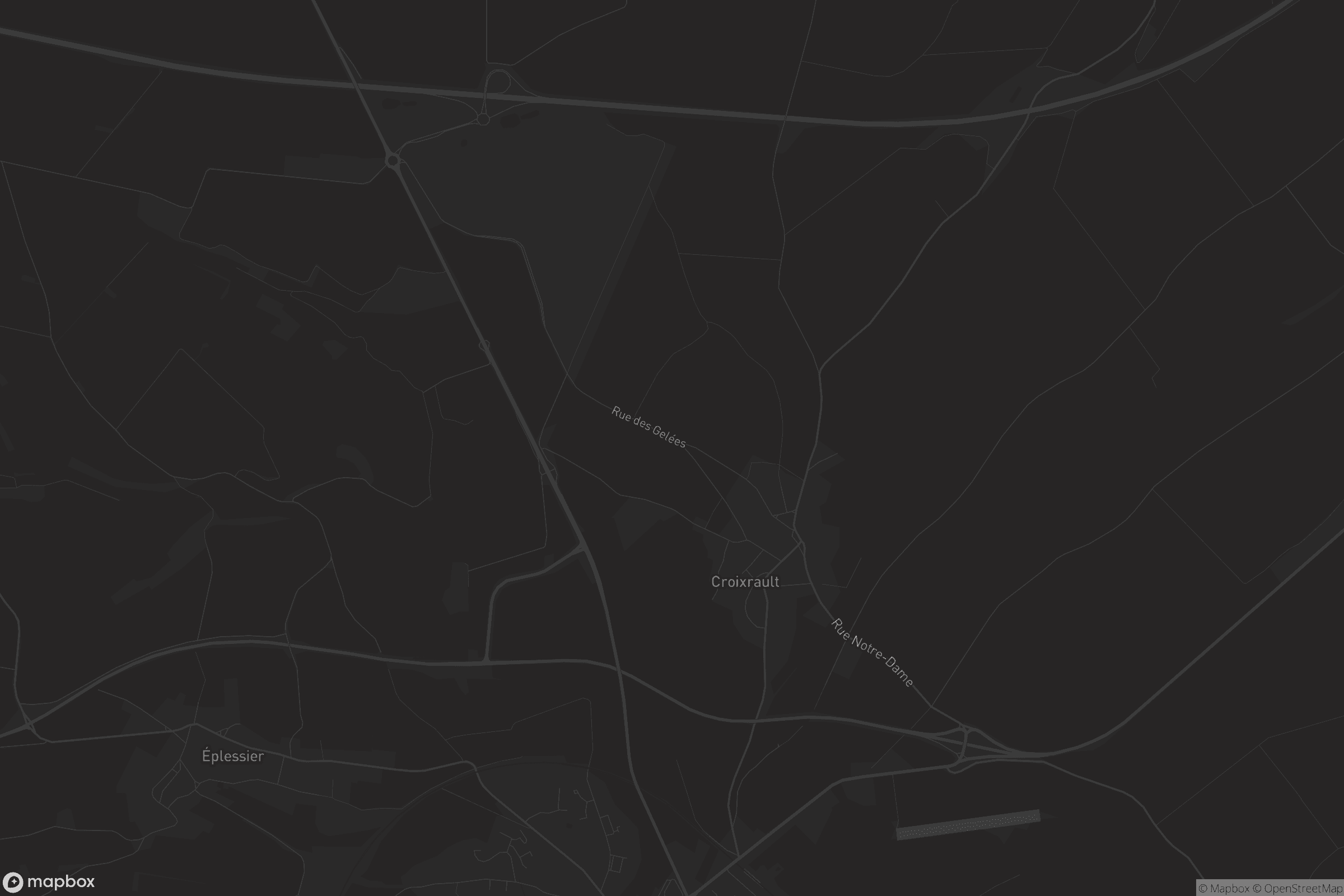 Carte de Croixrault