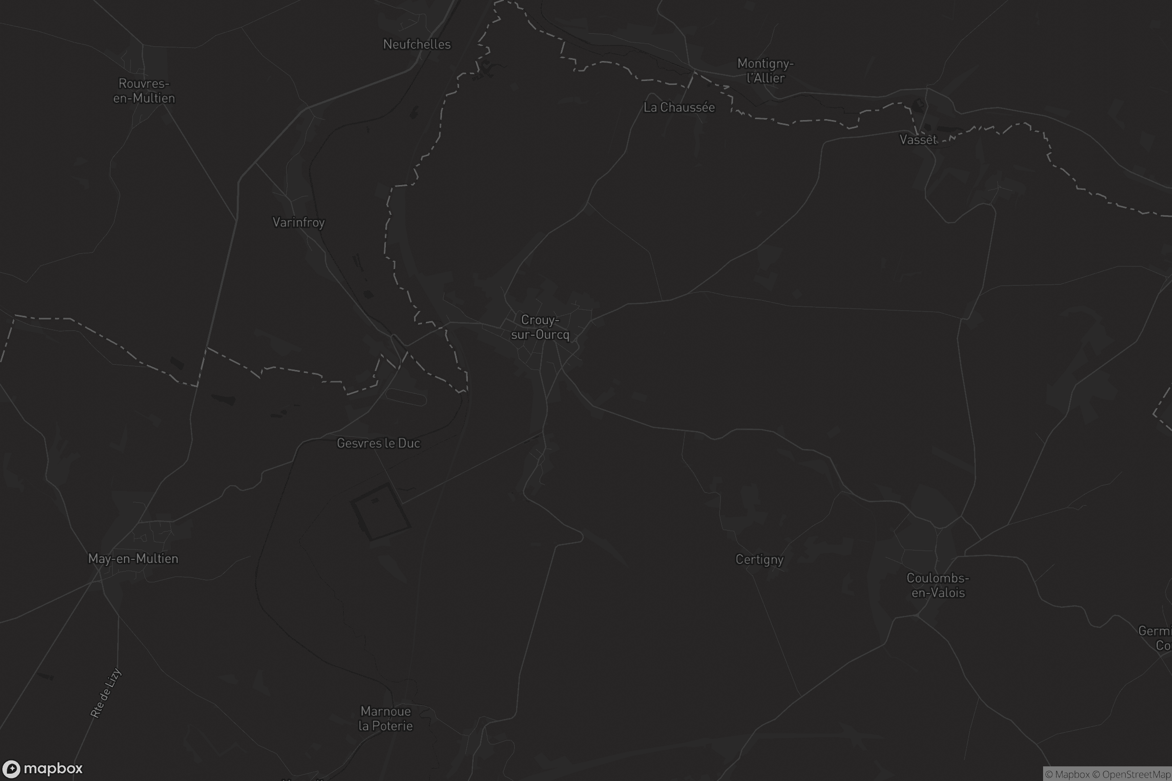 Carte de Crouy-sur-Ourcq