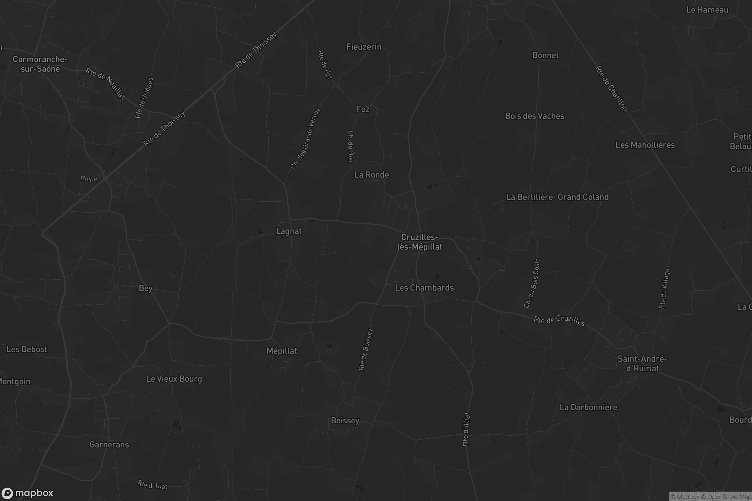 Carte de Cruzilles-lès-Mépillat