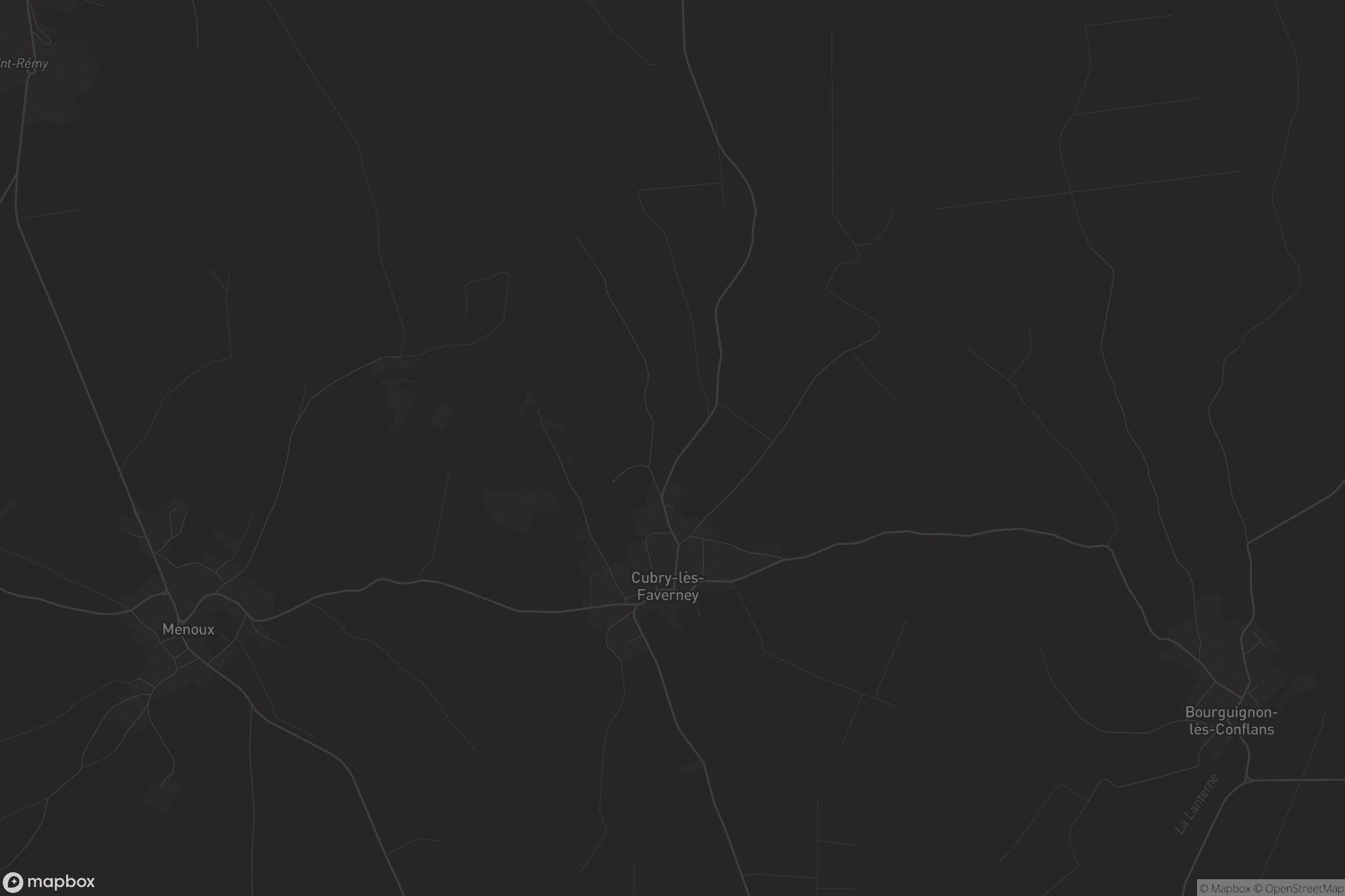 Carte de Cubry-lès-Faverney