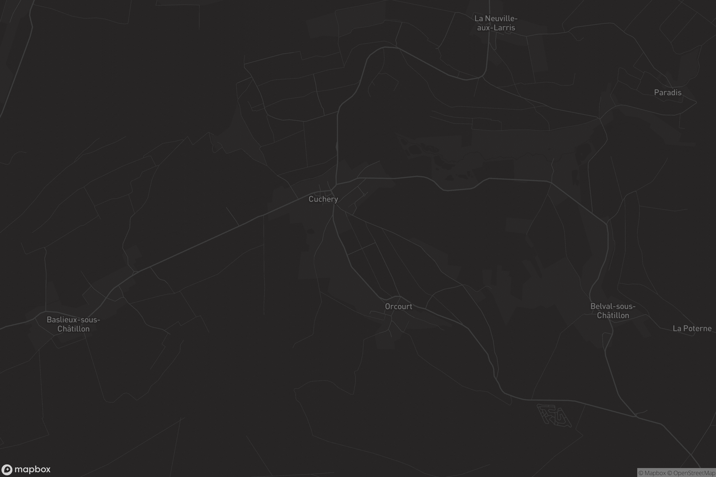 Carte de Cuchery