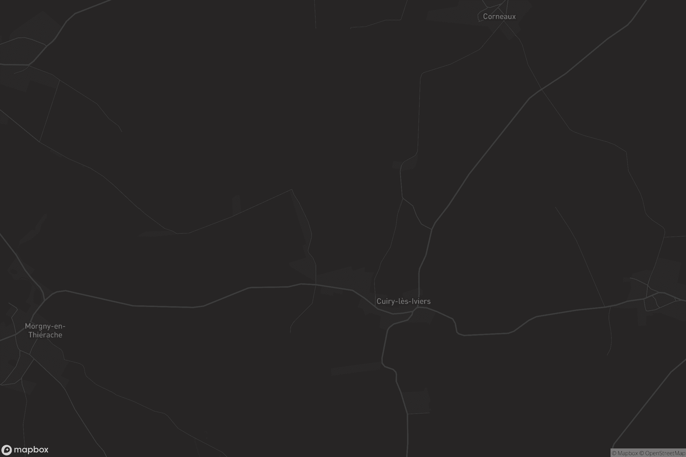 Carte de Cuiry-lès-Iviers