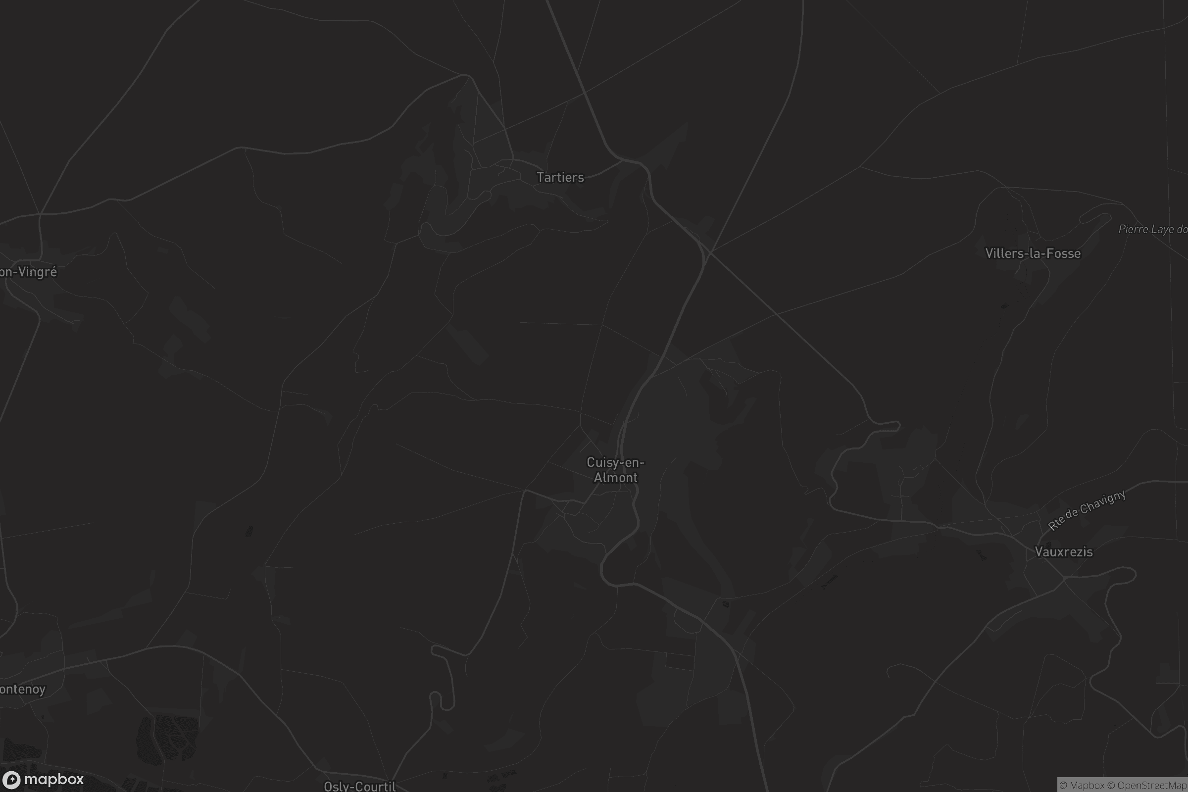 Carte de Cuisy-en-Almont