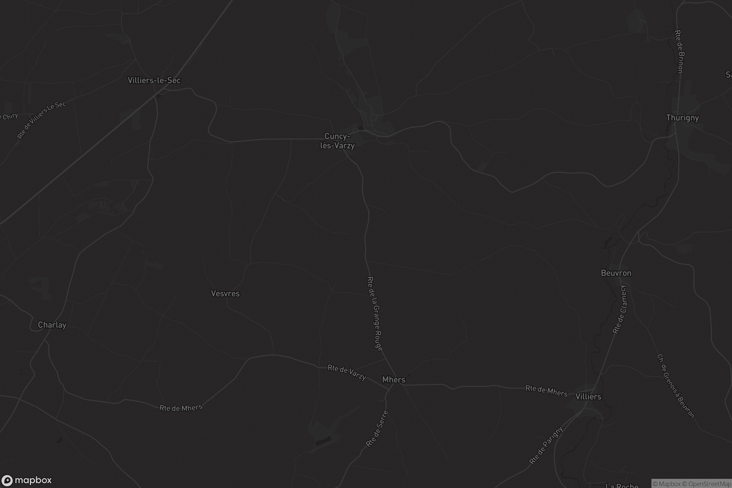 Carte de Cuncy-lès-Varzy