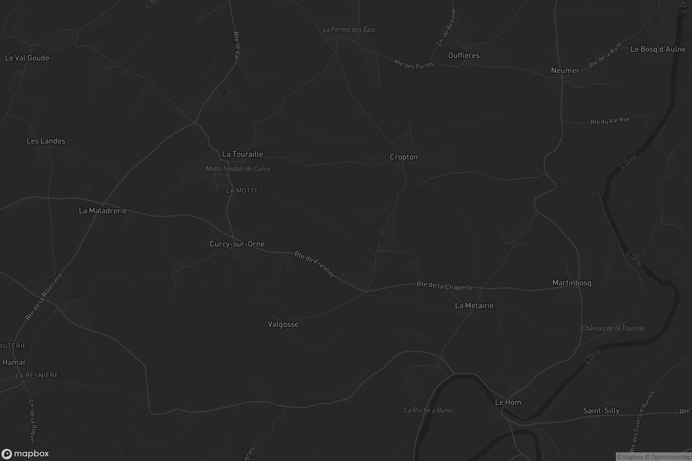 Carte de Curcy-sur-Orne