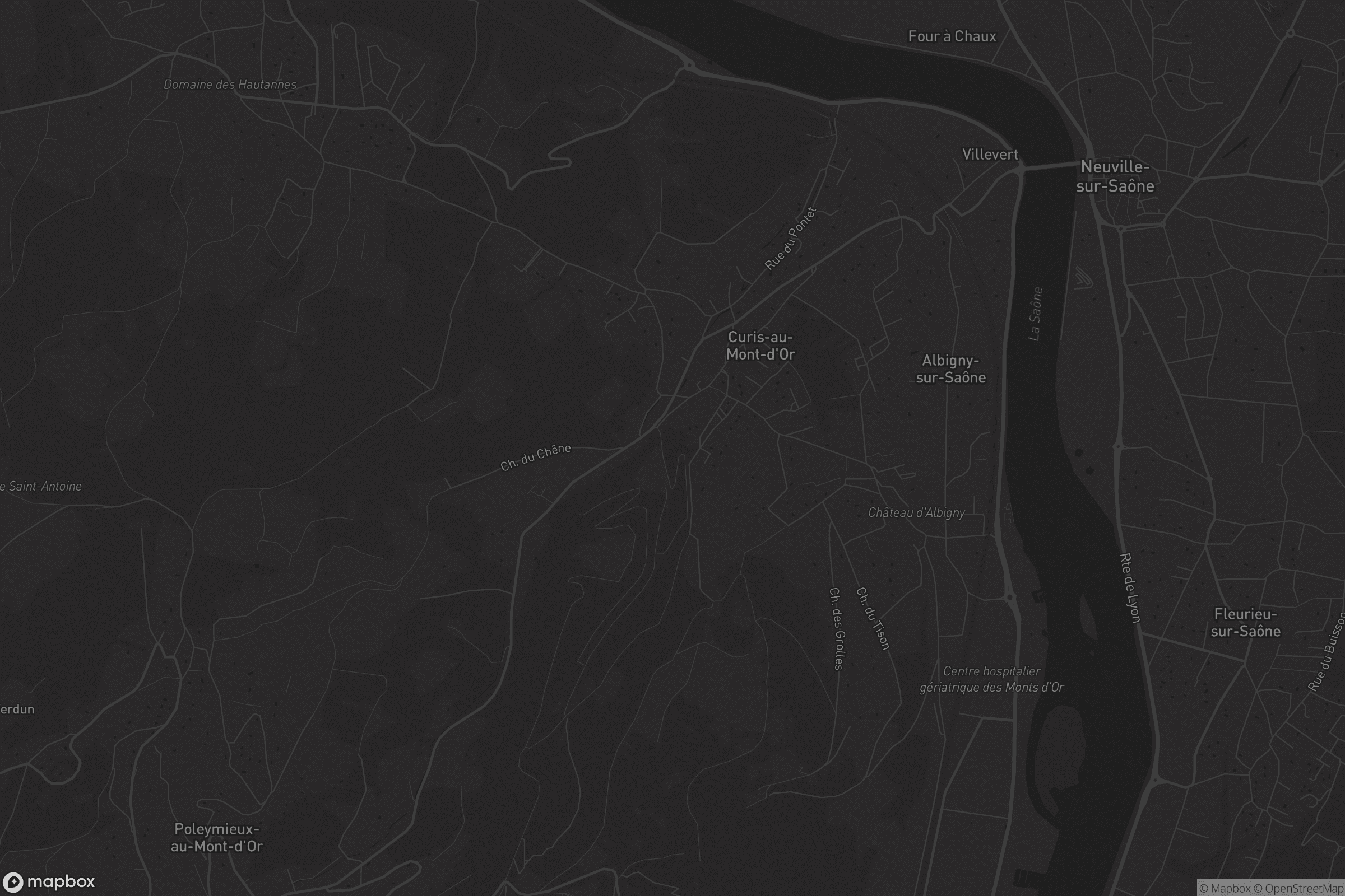 Carte de Curis-au-Mont-d'Or