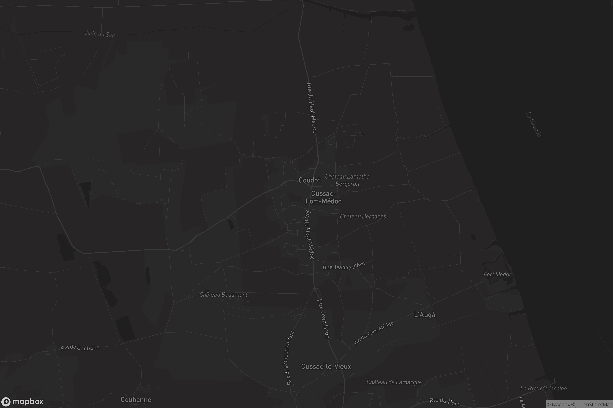 Carte de Cussac-Fort-Médoc