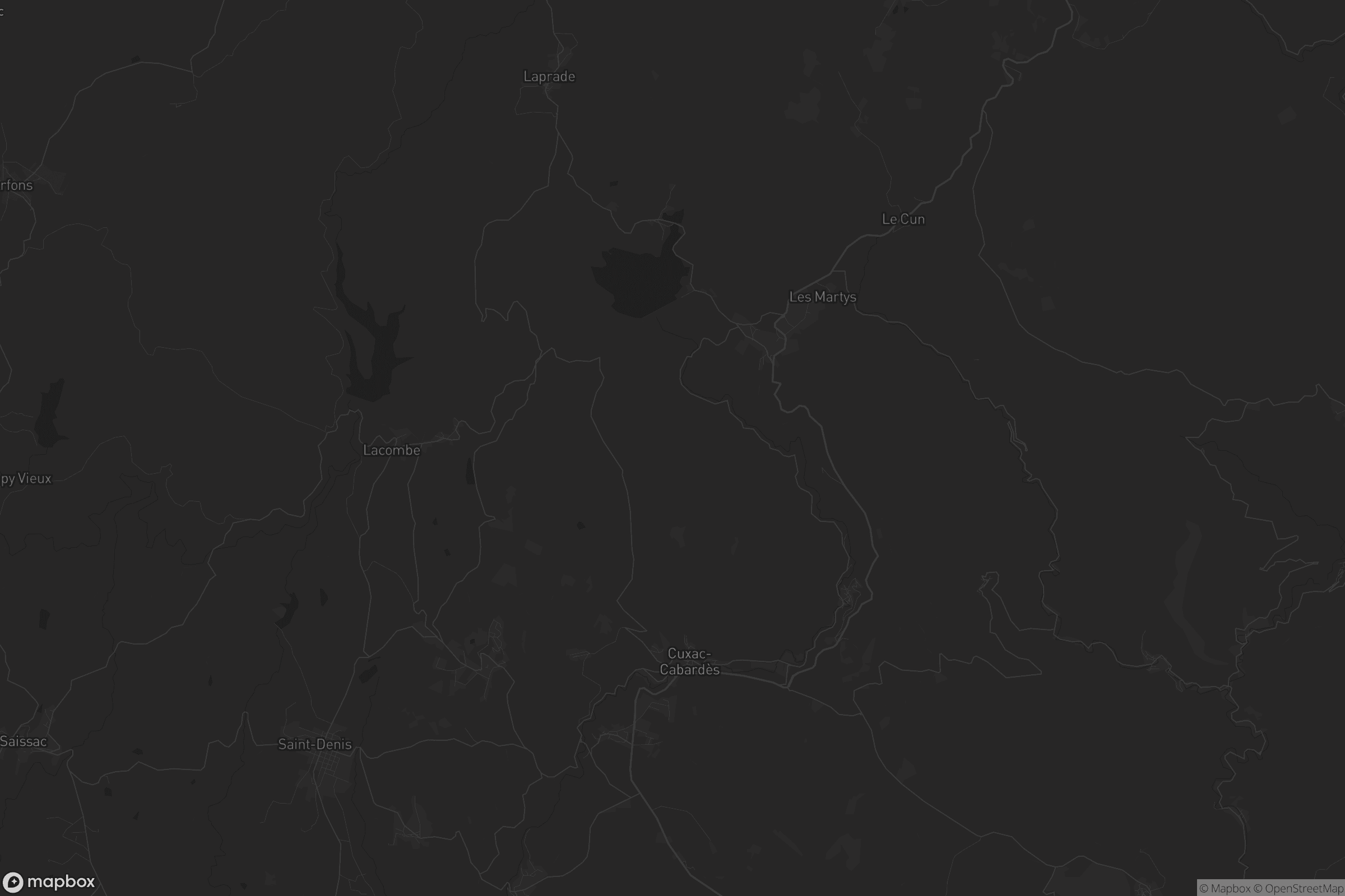 Carte de Cuxac-Cabardès