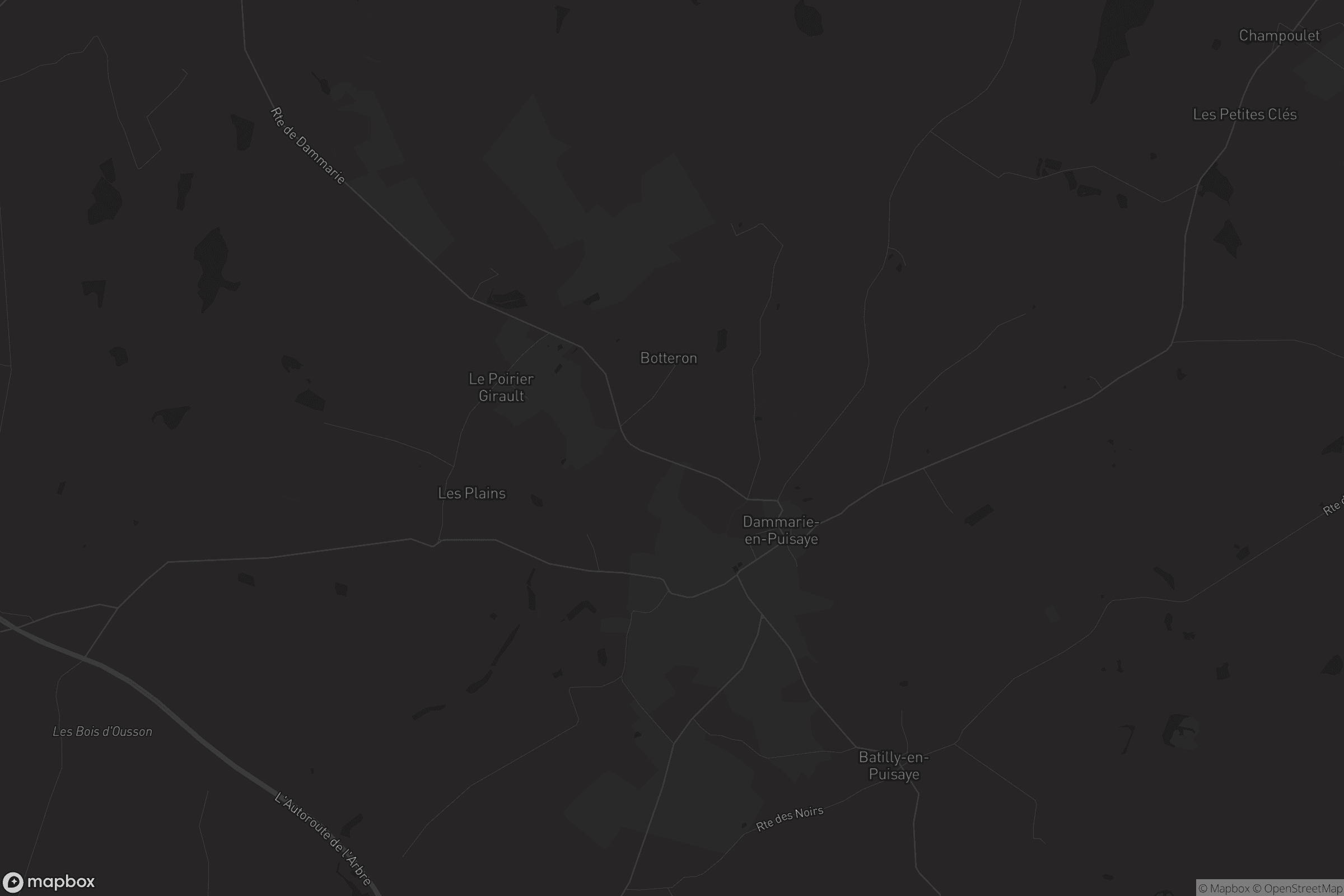 Carte de Dammarie-en-Puisaye