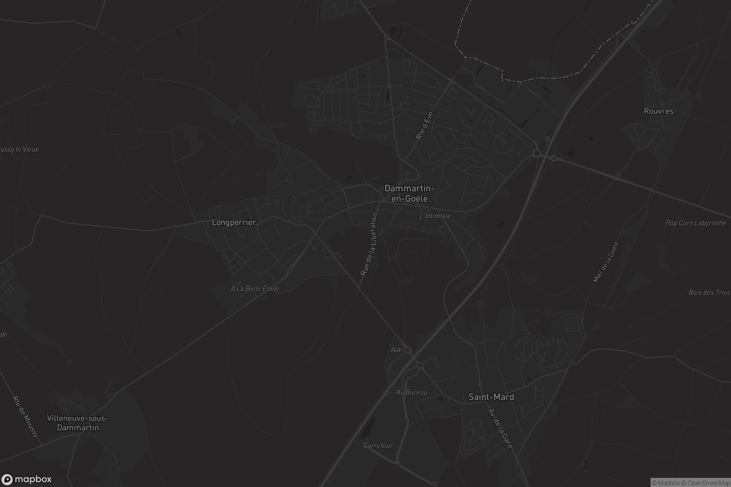 Carte de Dammartin-en-Goële