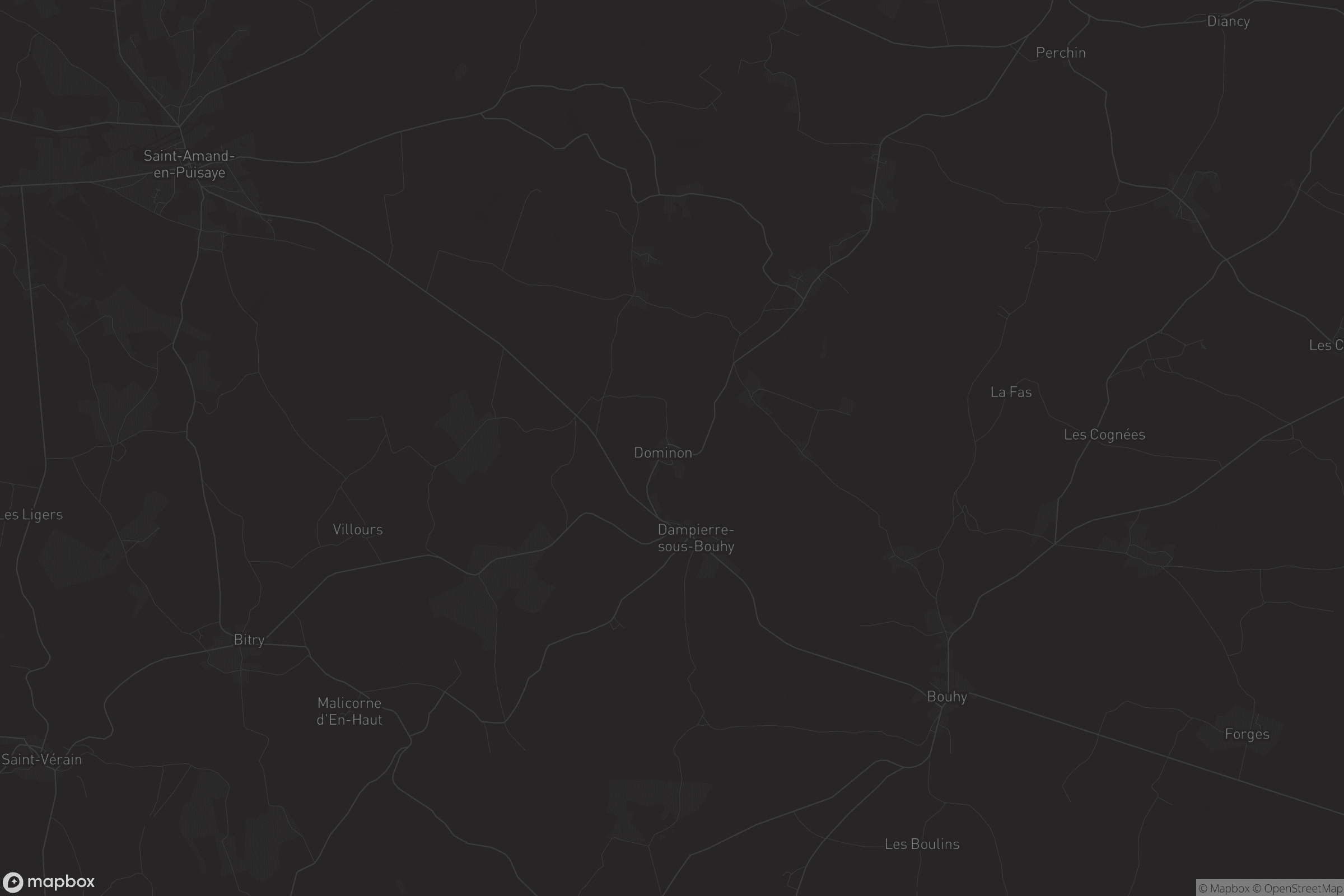 Carte de Dampierre-sous-Bouhy