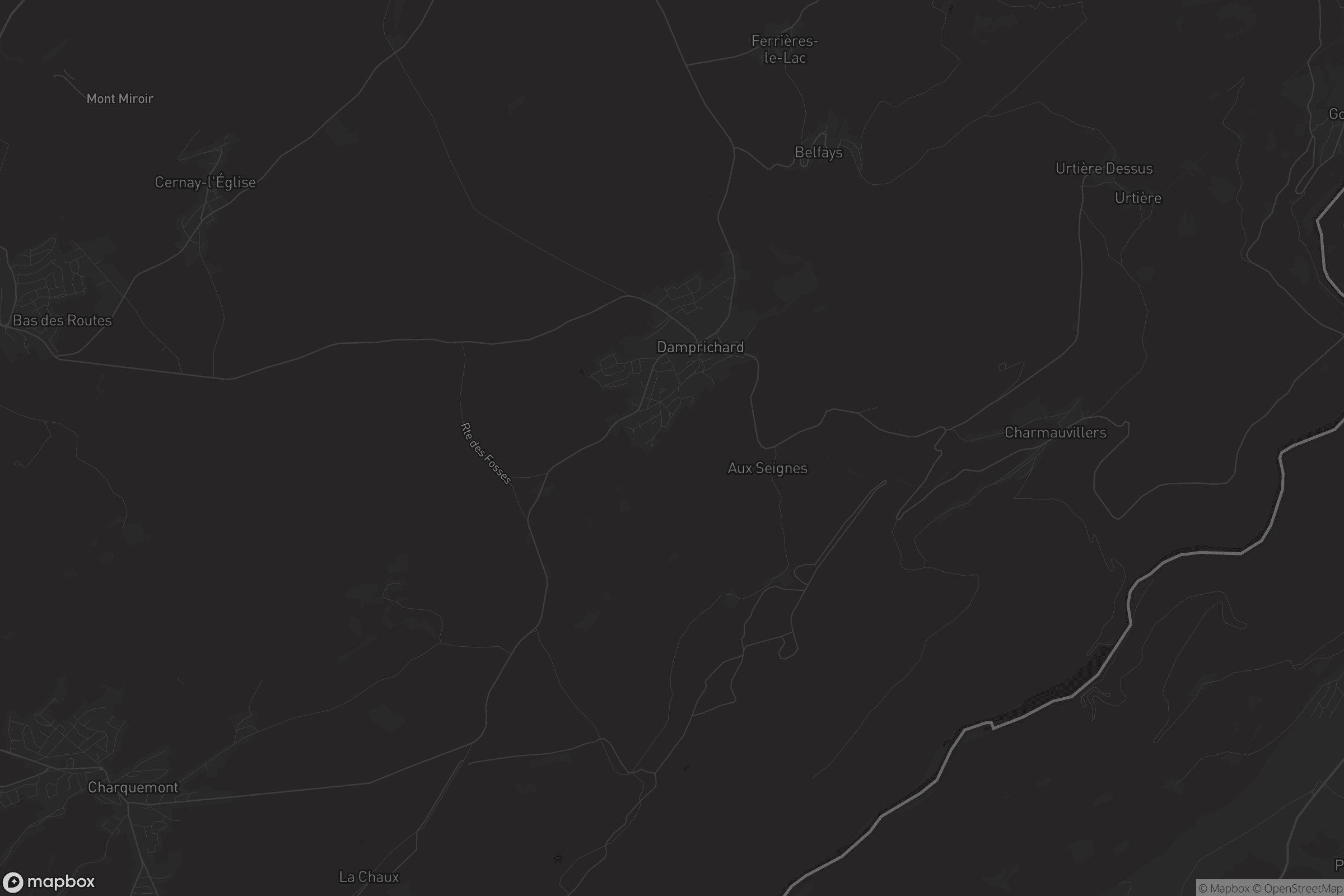 Carte de Damprichard