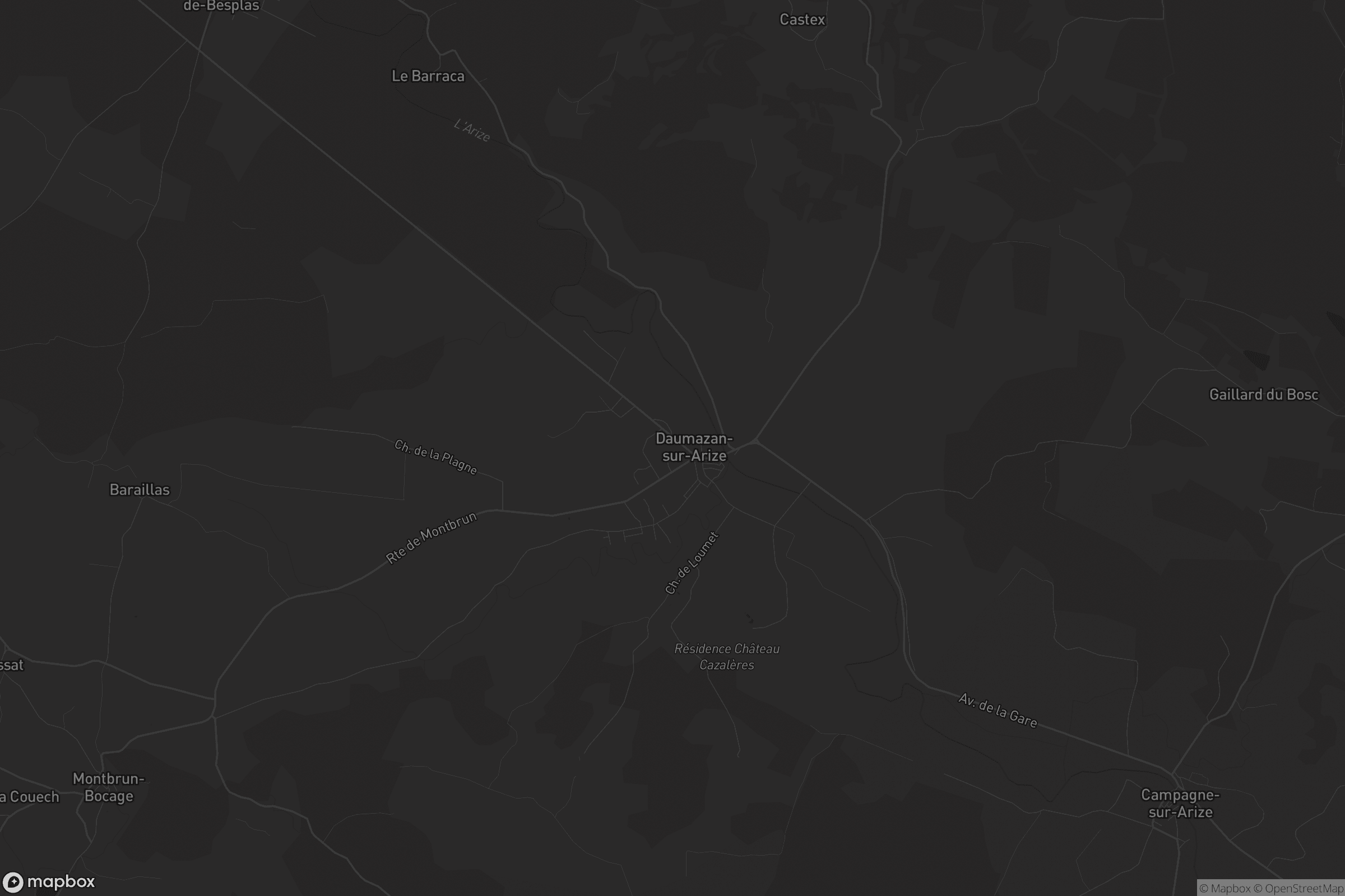 Carte de Daumazan-sur-Arize
