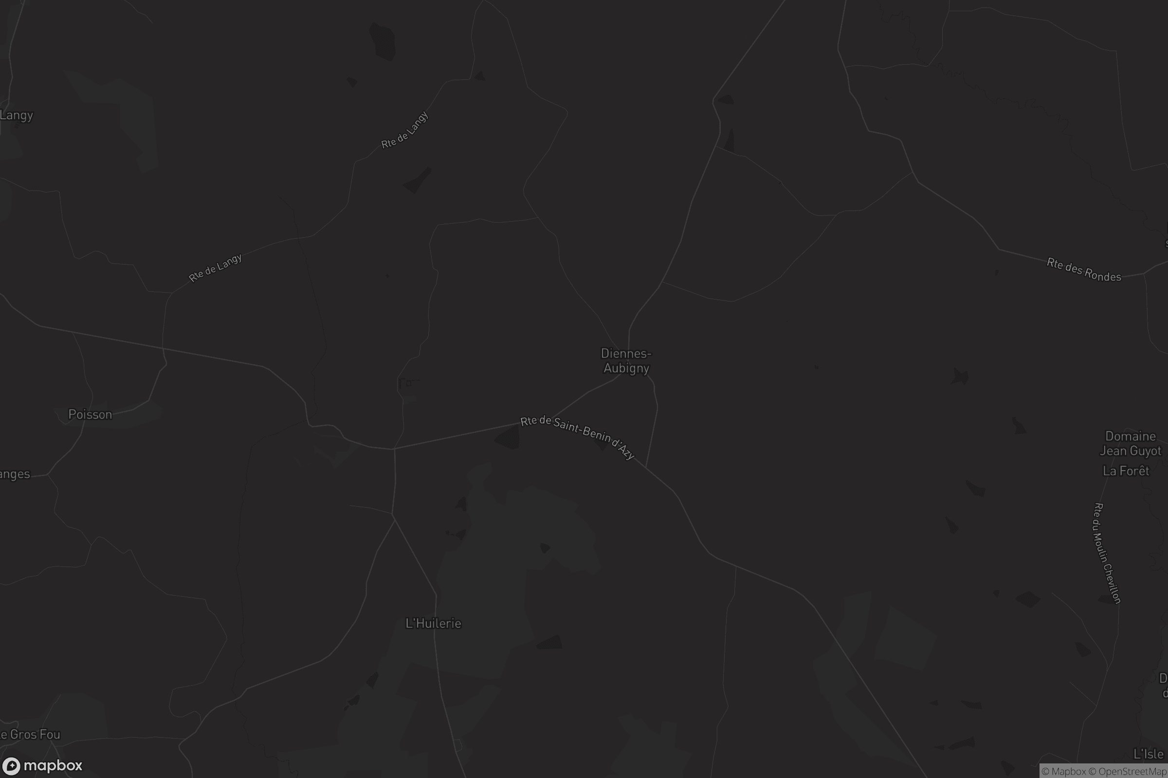 Carte de Diennes-Aubigny