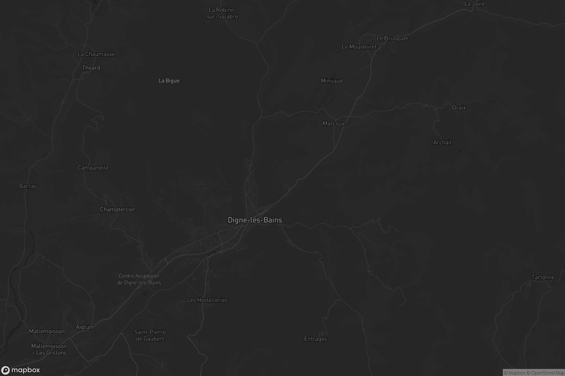 Carte de Digne-les-Bains