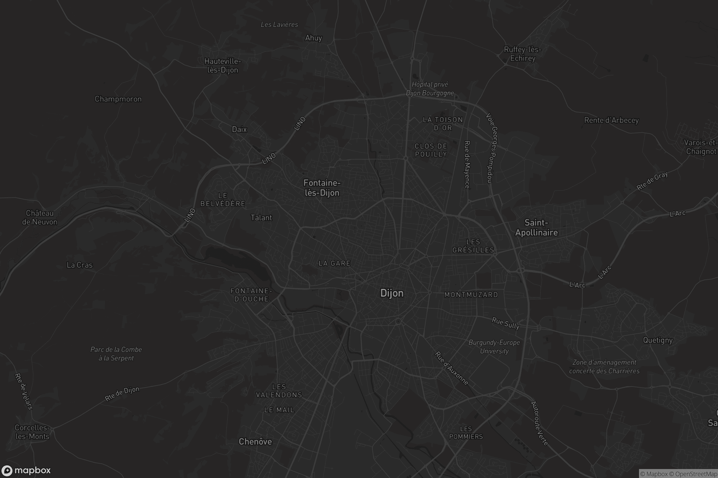 Carte de Dijon