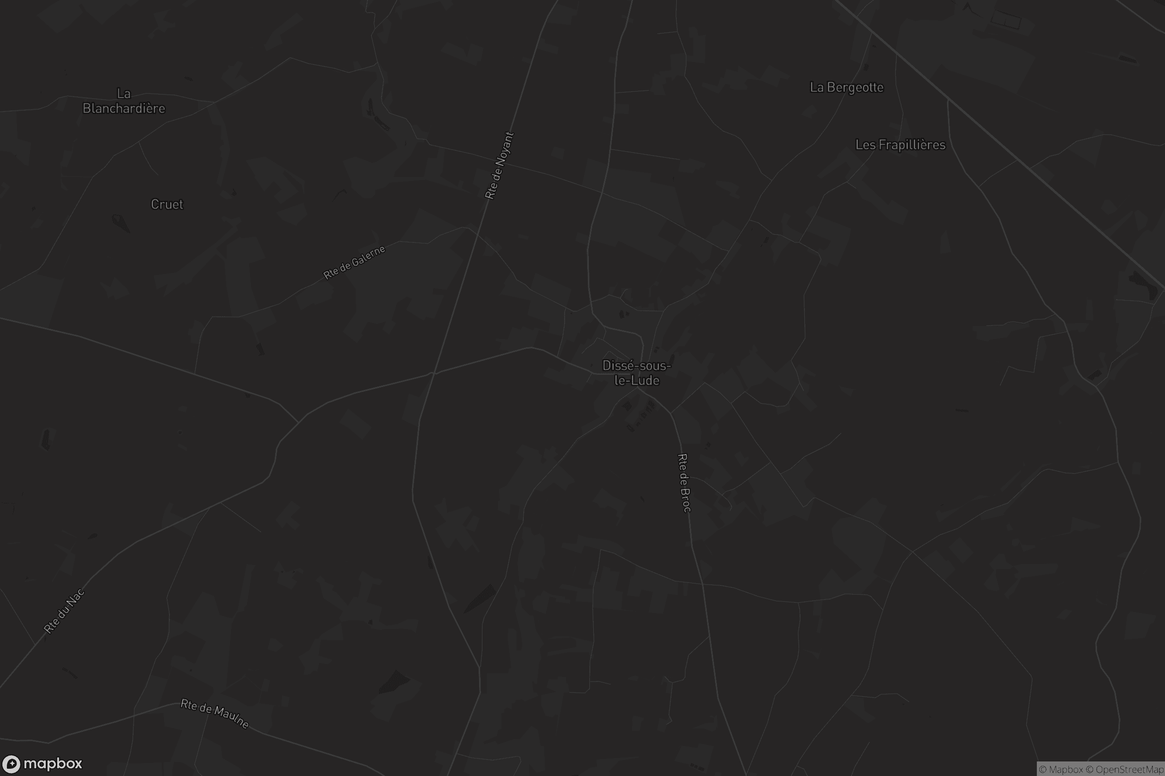 Carte de Dissé-sous-le-Lude