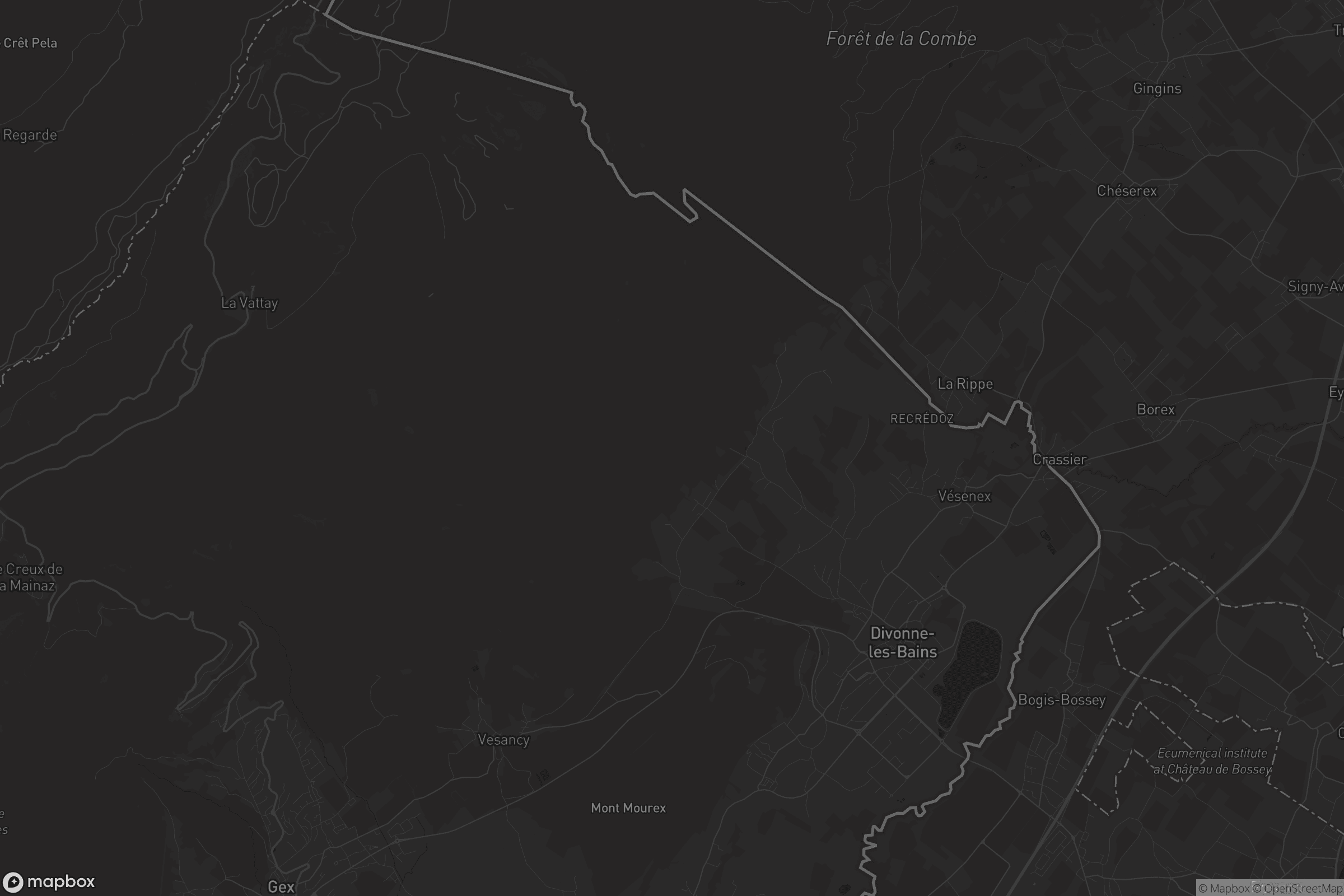 Carte de Divonne-les-Bains