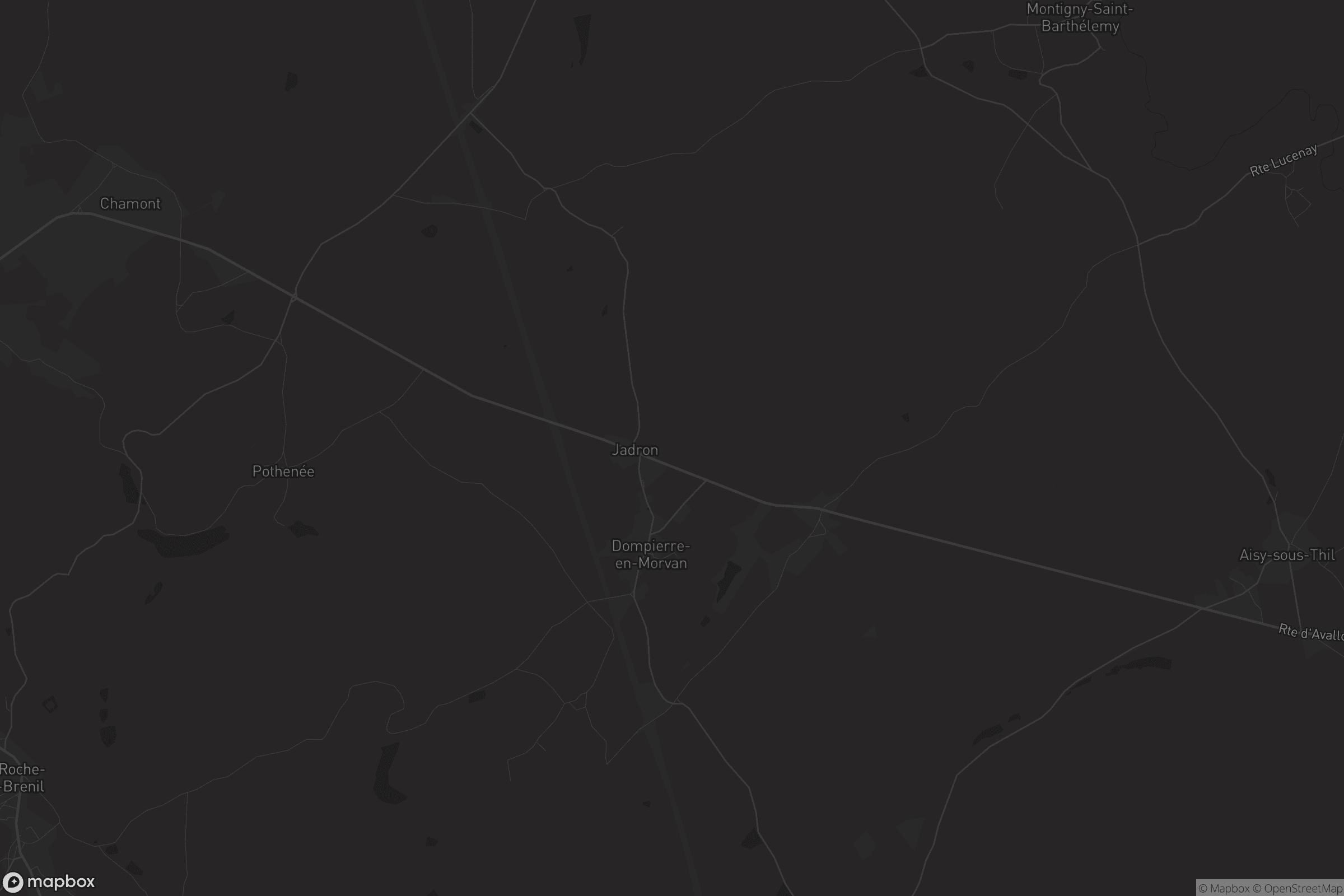 Carte de Dompierre-en-Morvan