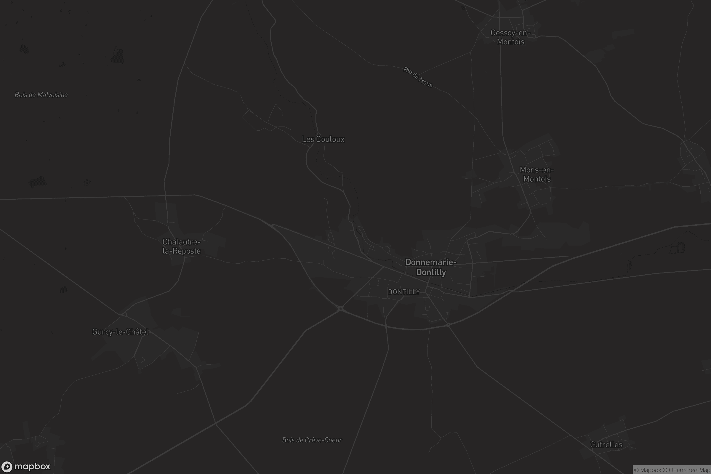 Carte de Donnemarie-Dontilly