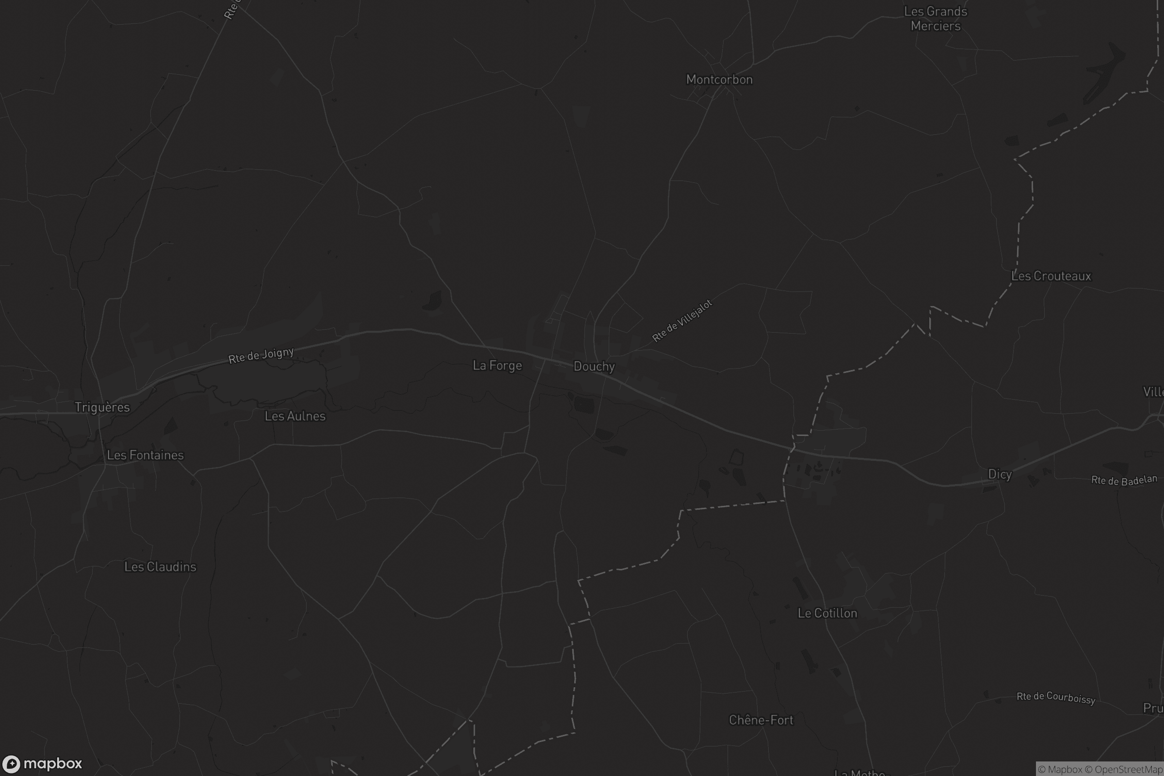 Carte de Douchy