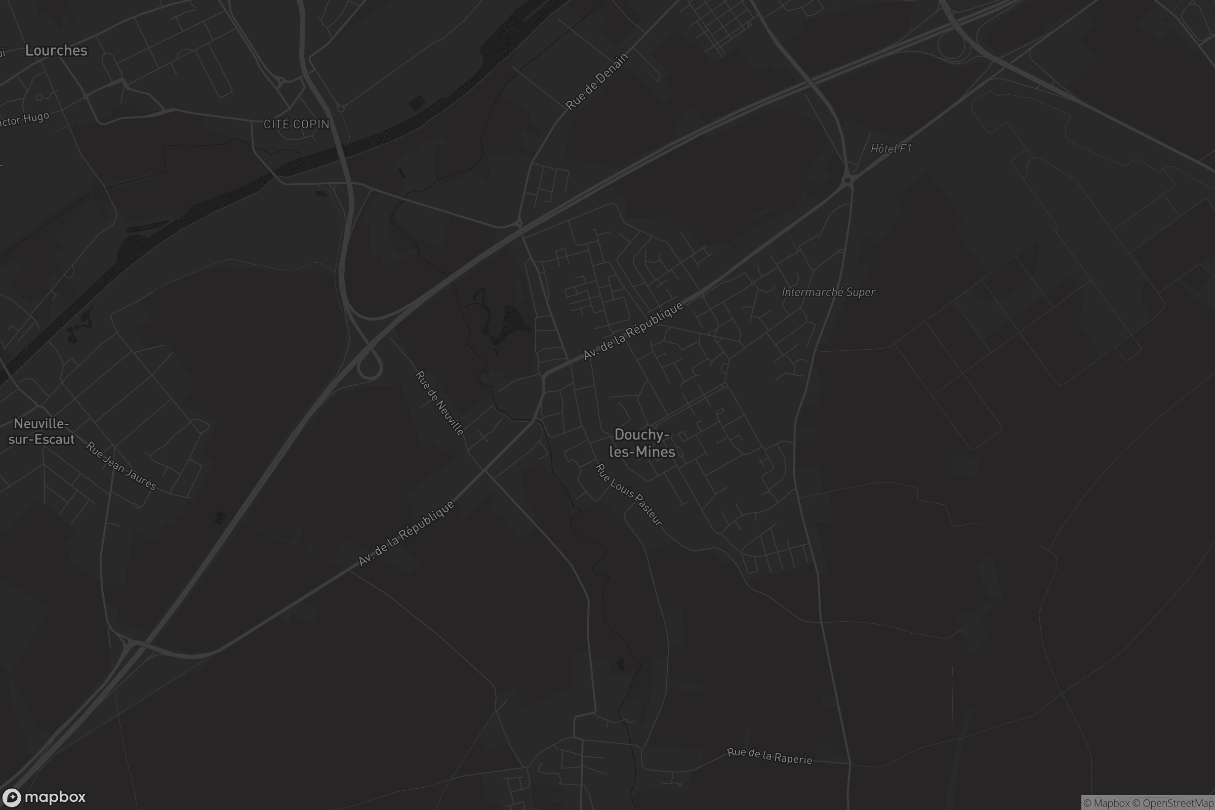 Carte de Douchy-les-Mines