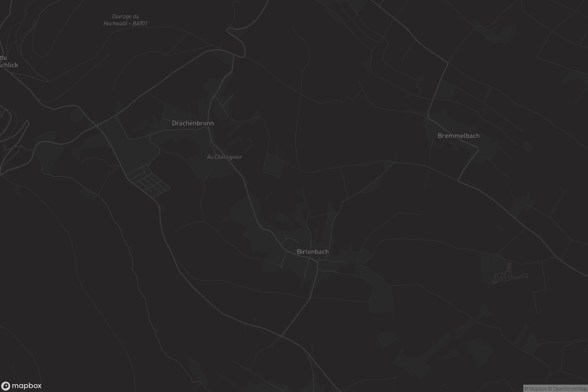 Carte de Drachenbronn-Birlenbach