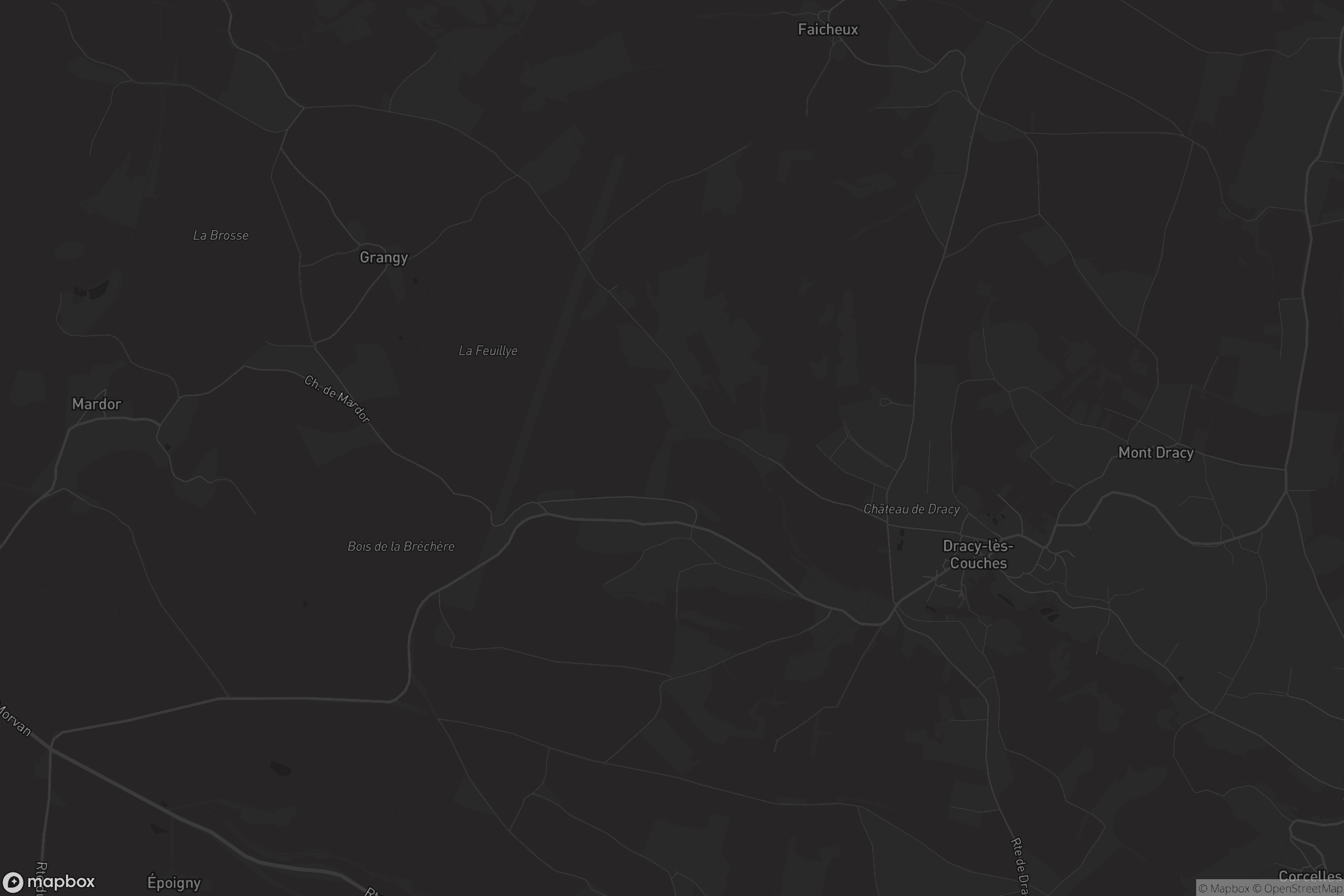 Carte de Dracy-lès-Couches
