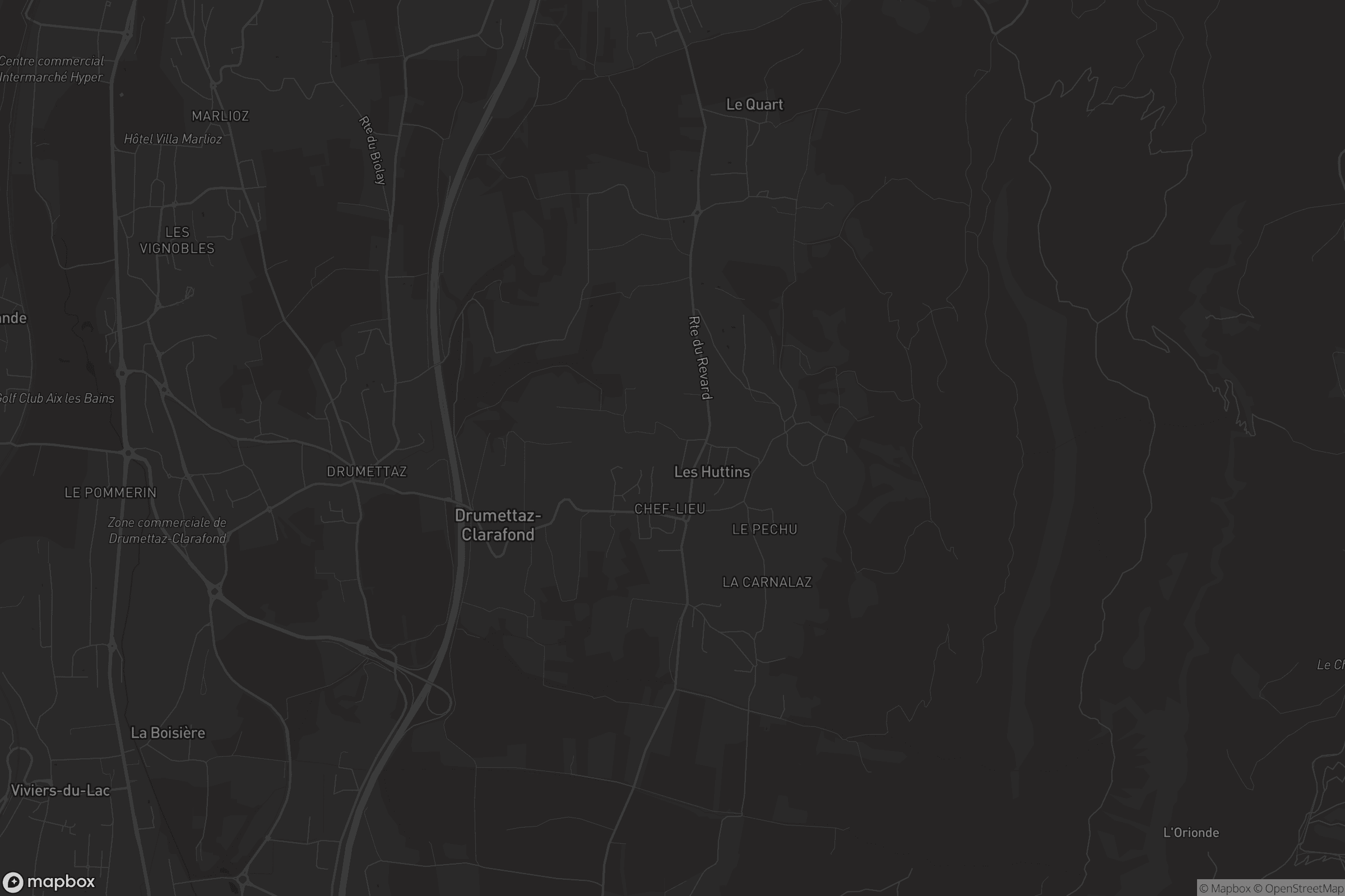 Carte de Drumettaz-Clarafond