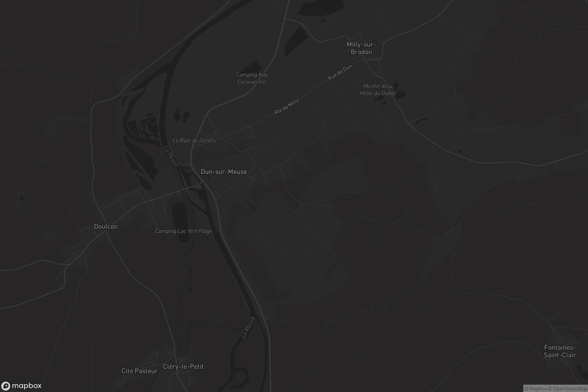 Carte de Dun-sur-Meuse