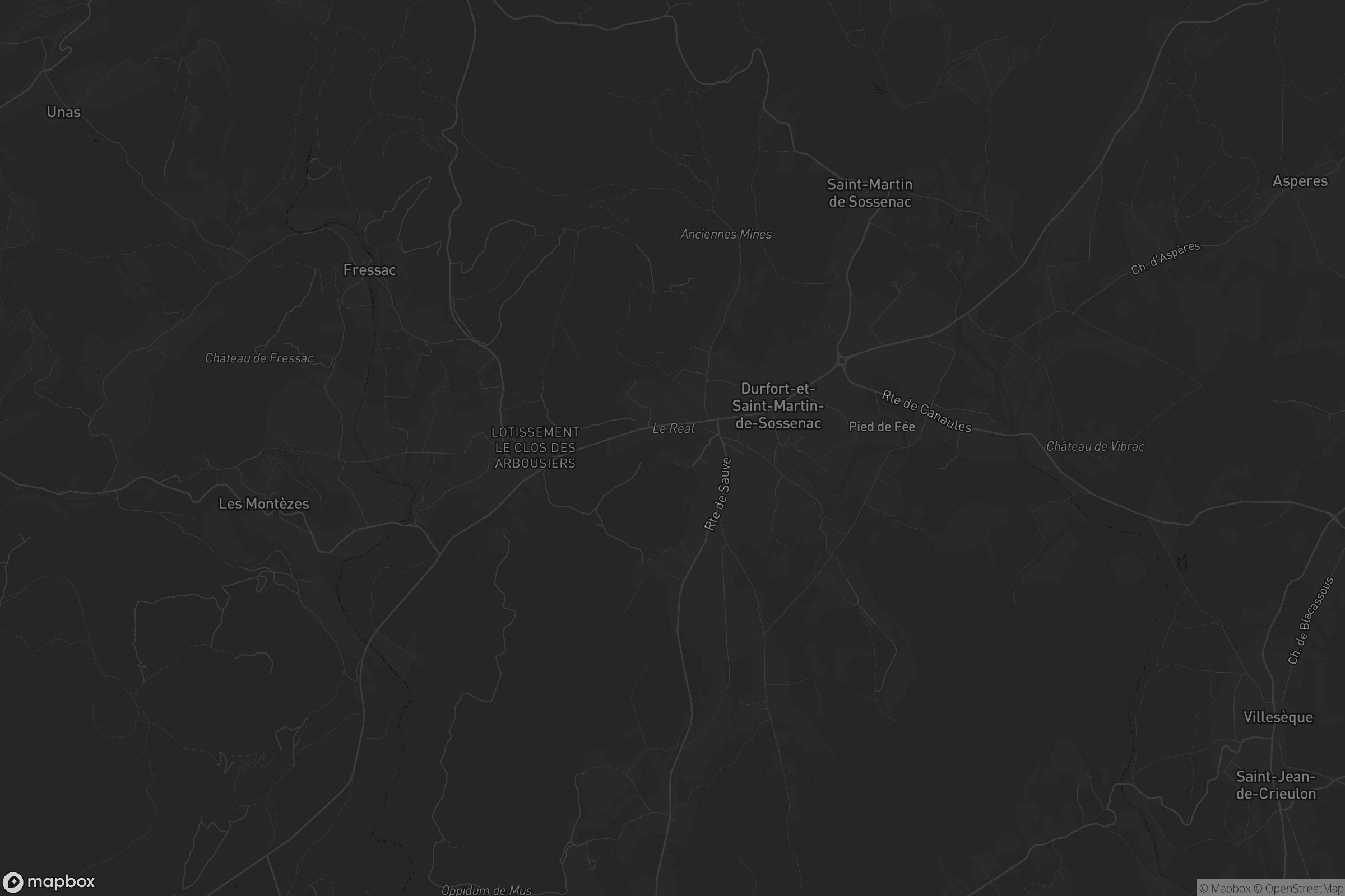 Carte de Durfort-et-Saint-Martin-de-Sossenac