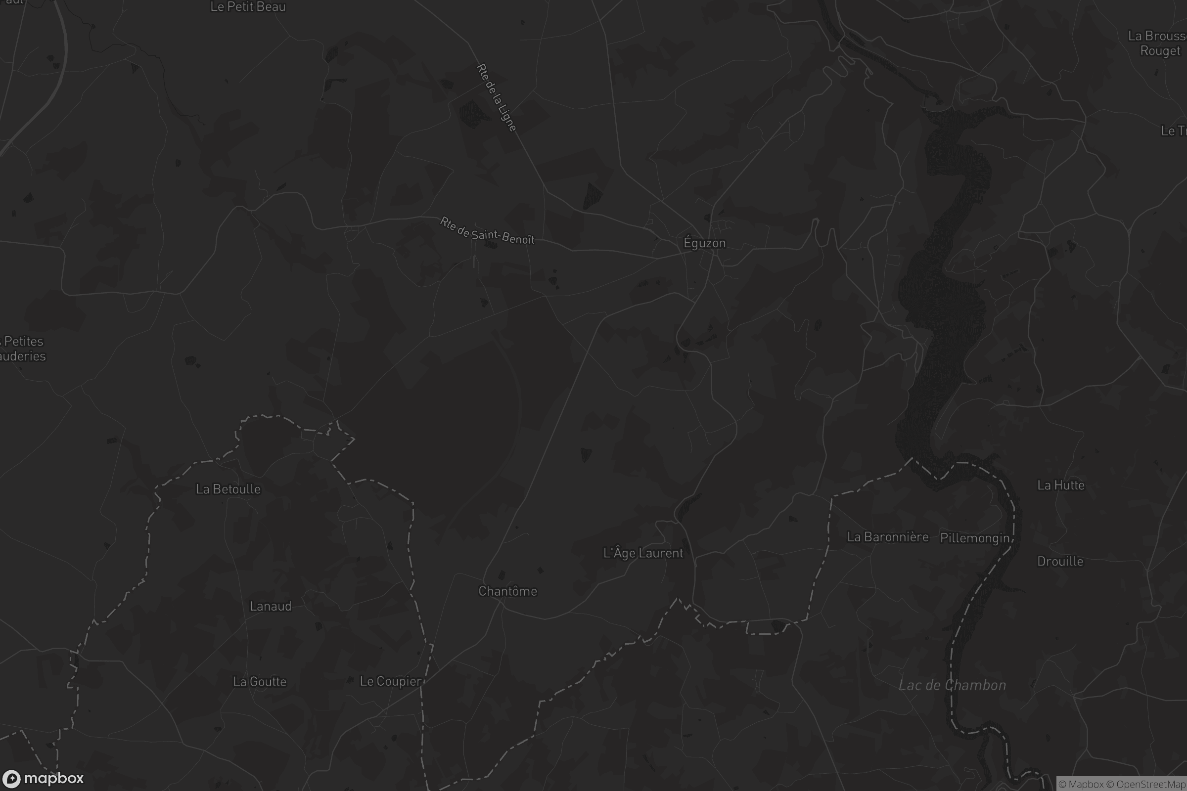 Carte de Éguzon-Chantôme