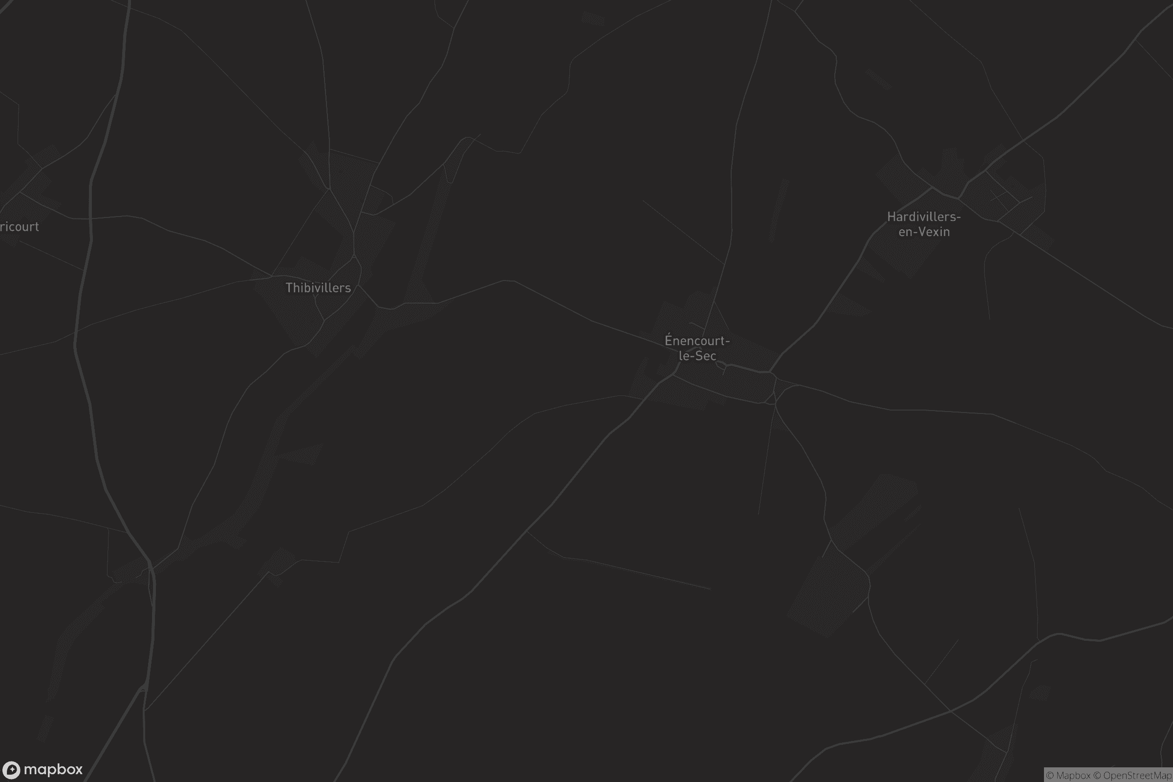 Carte de Énencourt-le-Sec