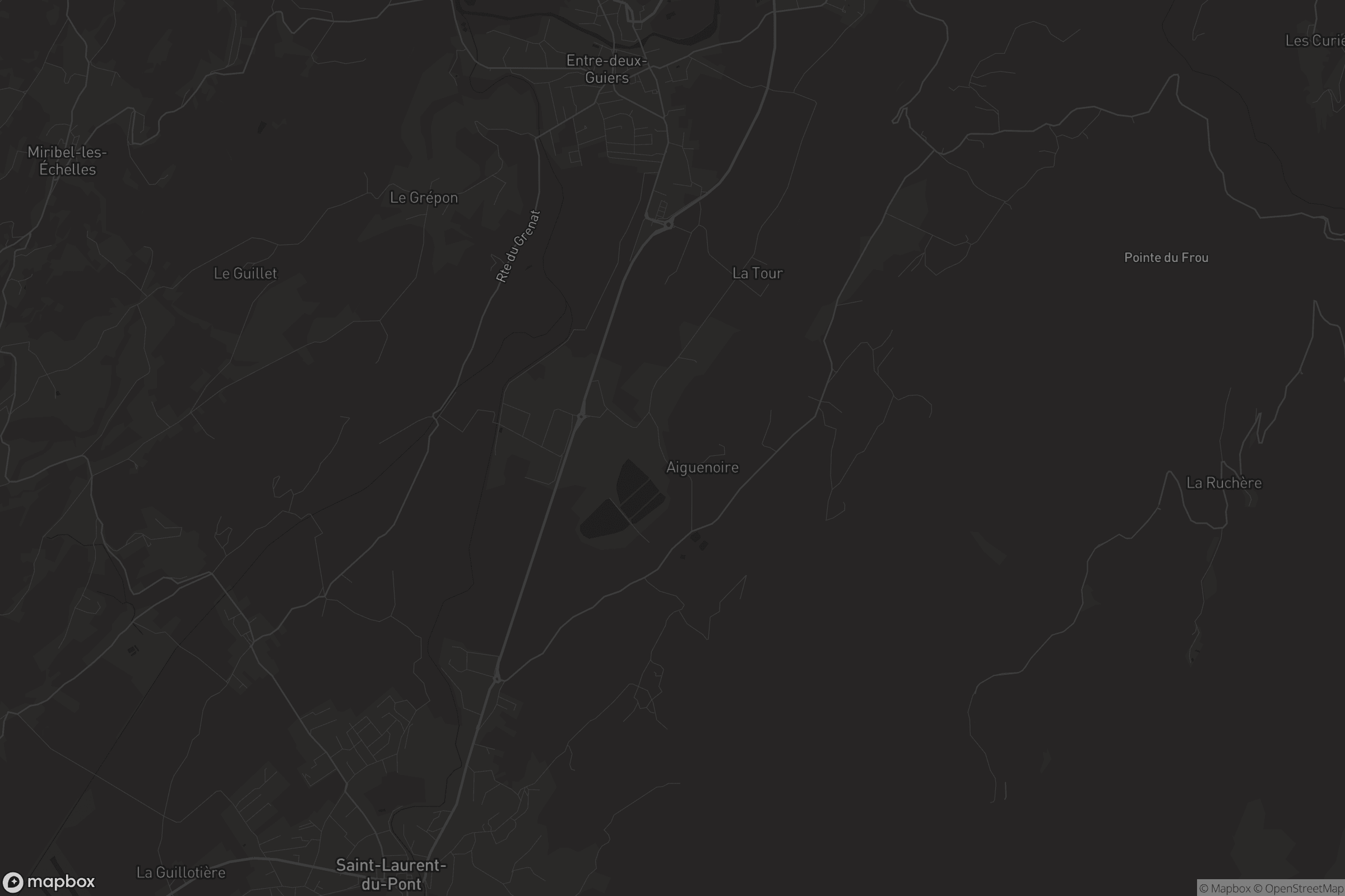 Carte de Entre-deux-Guiers