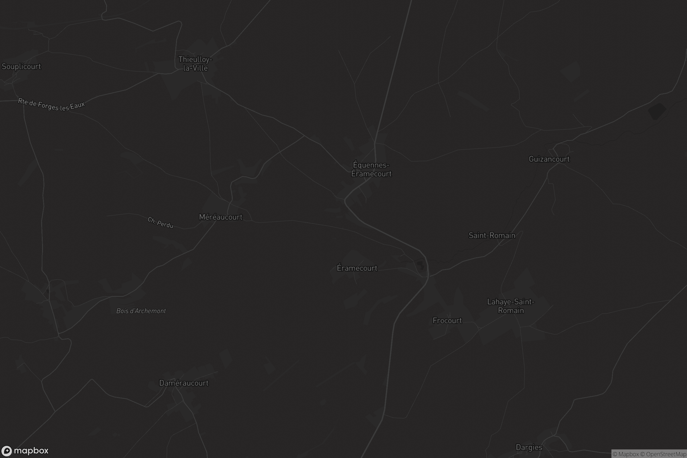 Carte de Équennes-Éramecourt