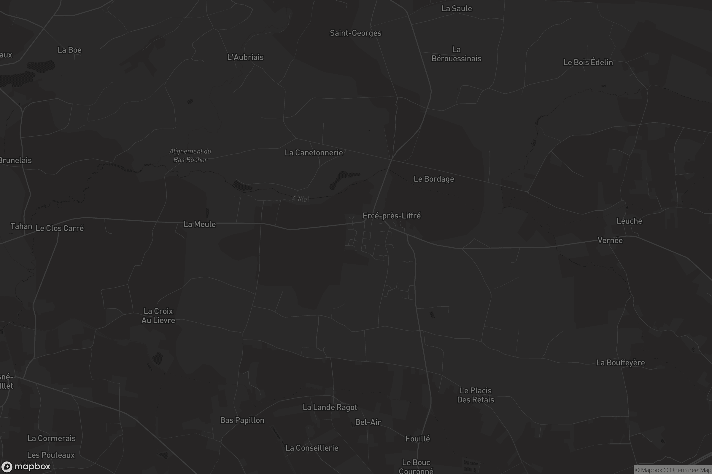 Carte de Ercé-près-Liffré