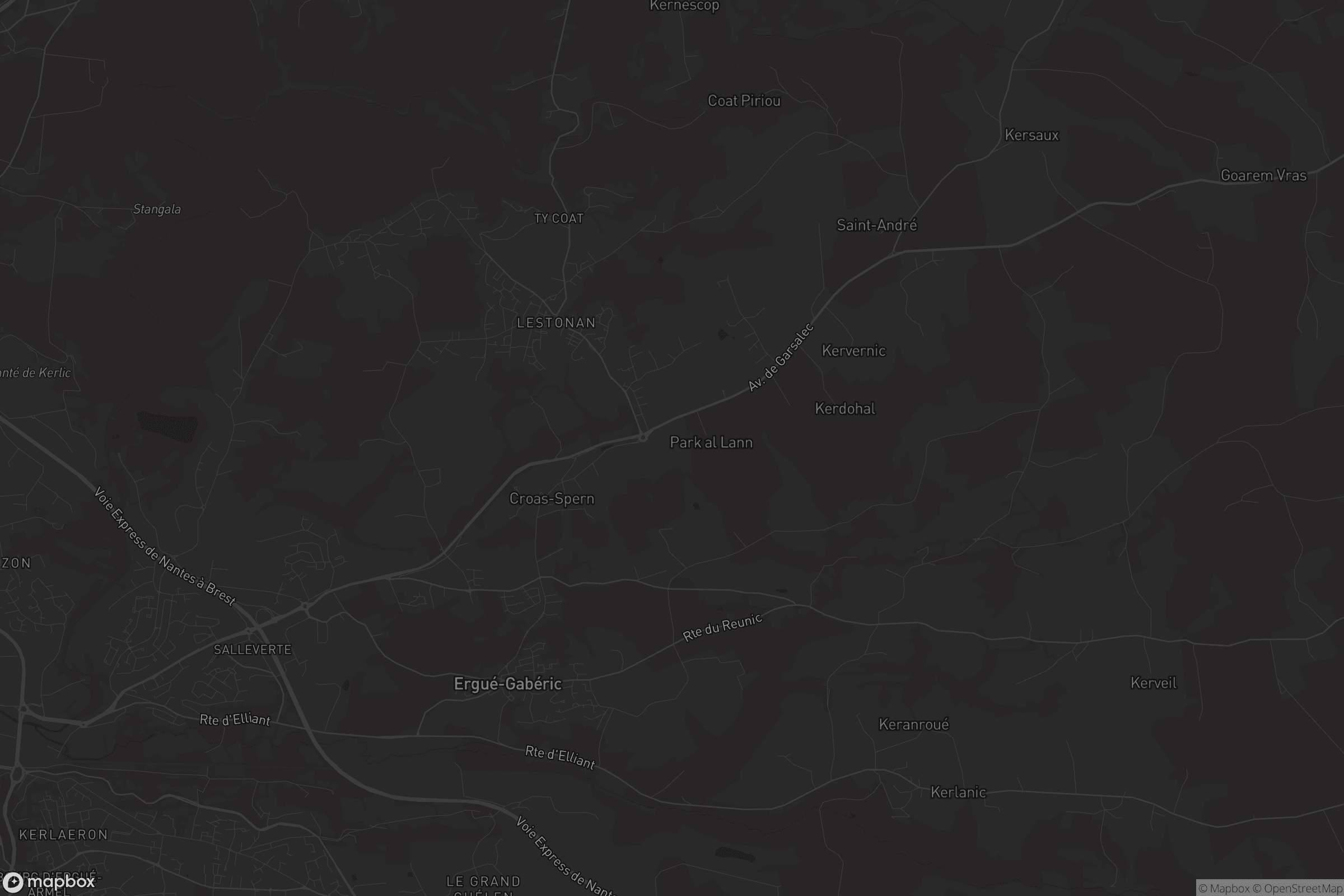 Carte de Ergué-Gabéric