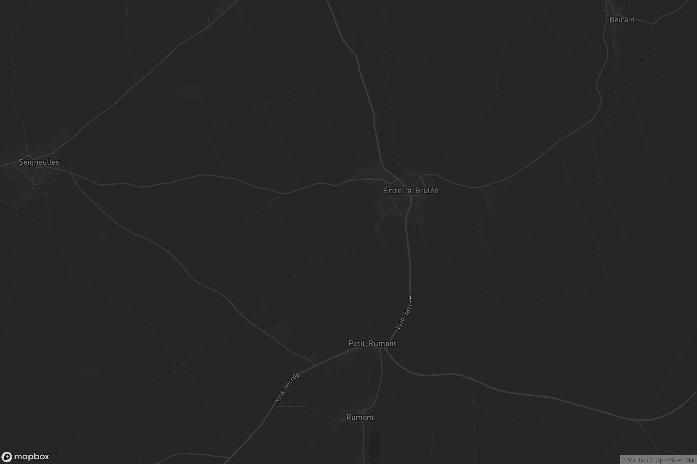 Carte de Érize-la-Brûlée