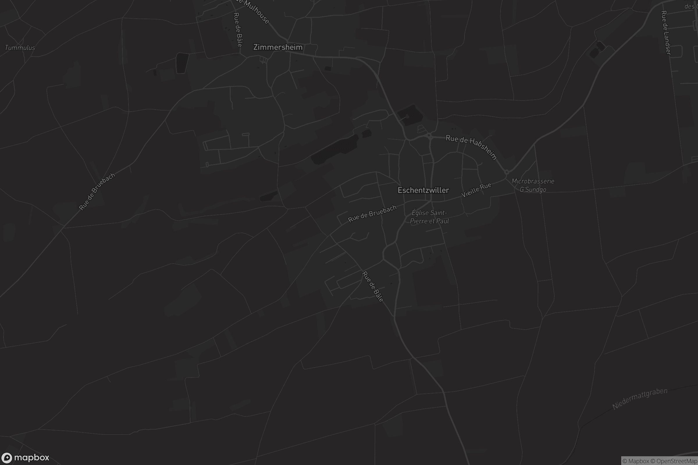 Carte de Eschentzwiller