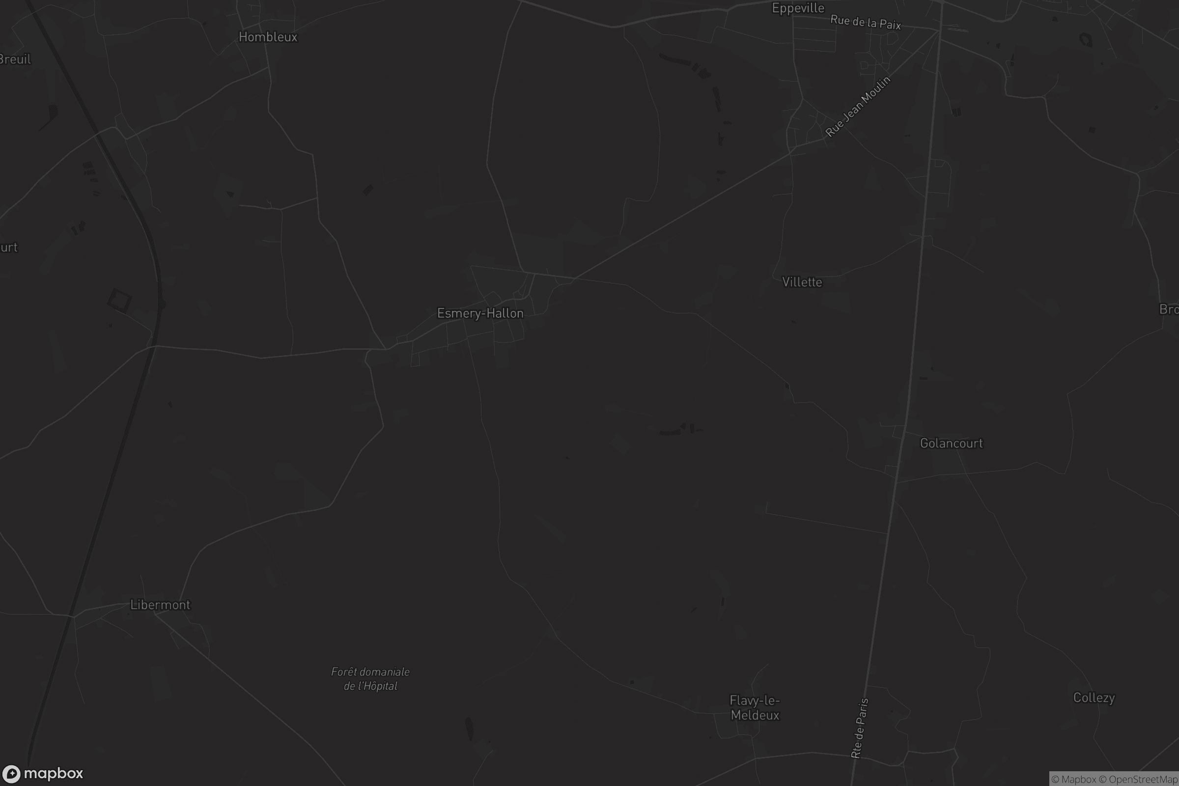 Carte de Esmery-Hallon